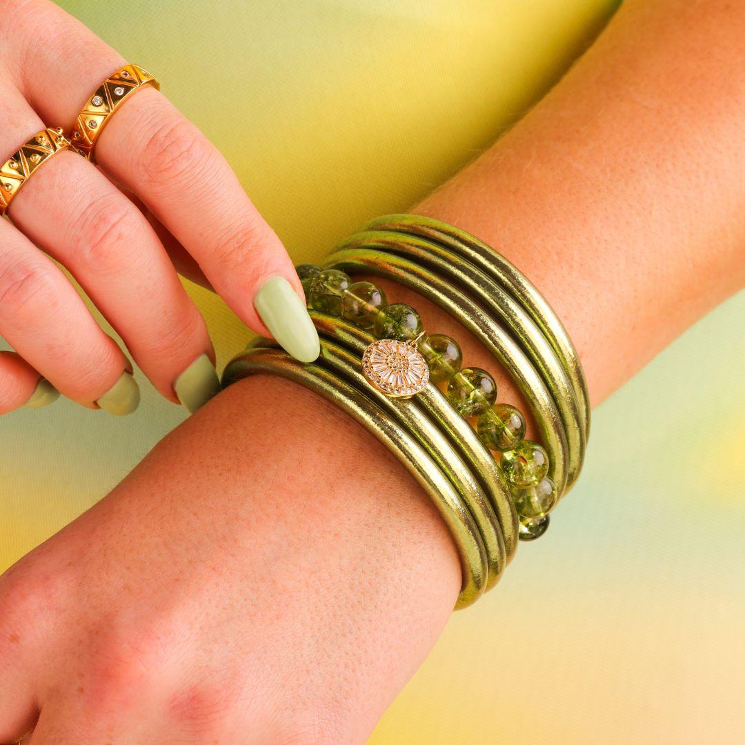 Fern Bracelet - Olive Green