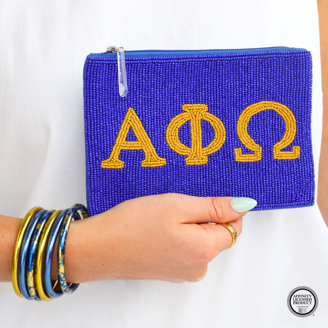 Alpha Phi Omega Sorority Bangle Bracelet Stack | BuDhaGirl