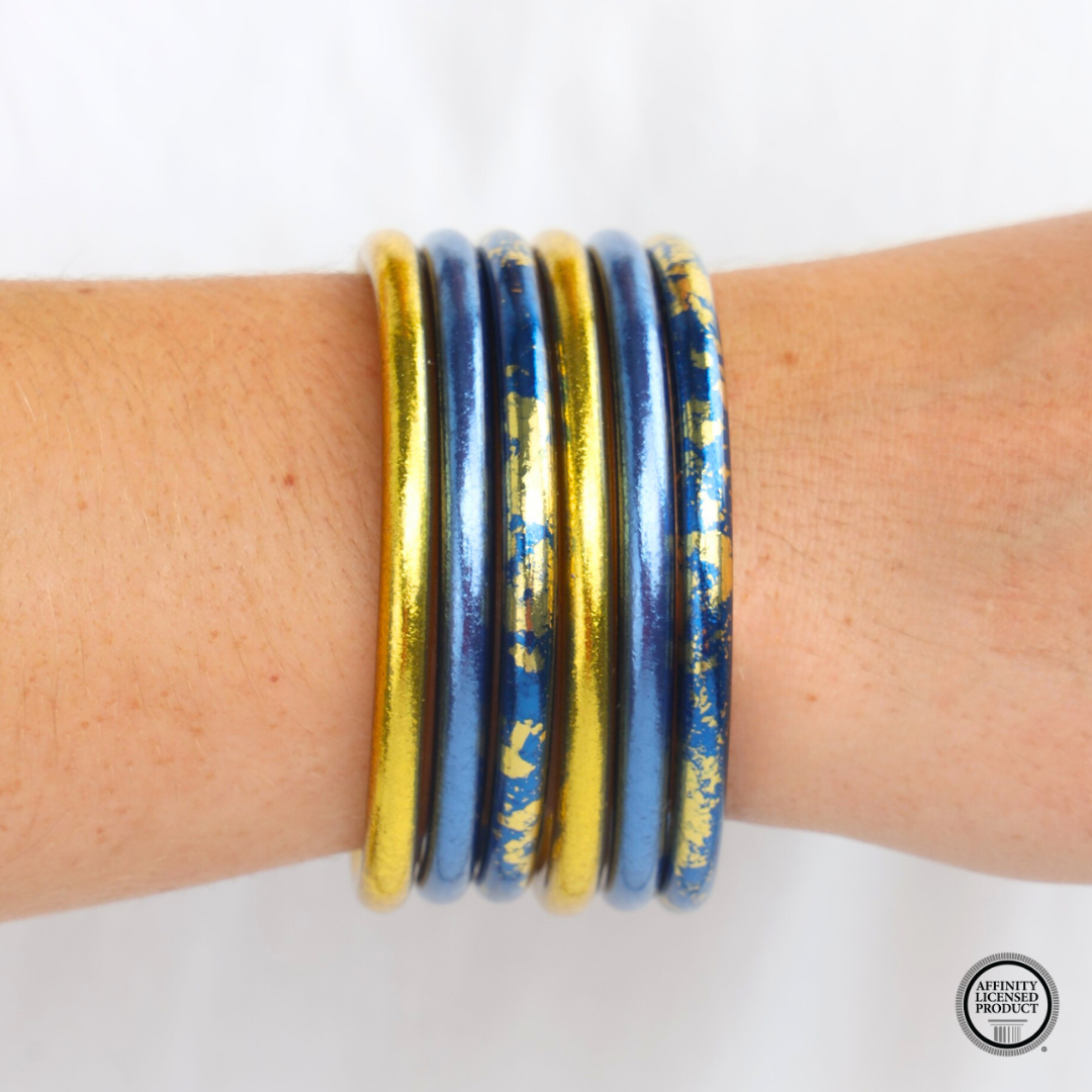Alpha Phi Omega Sorority Bangle Bracelet Stack | BuDhaGirl