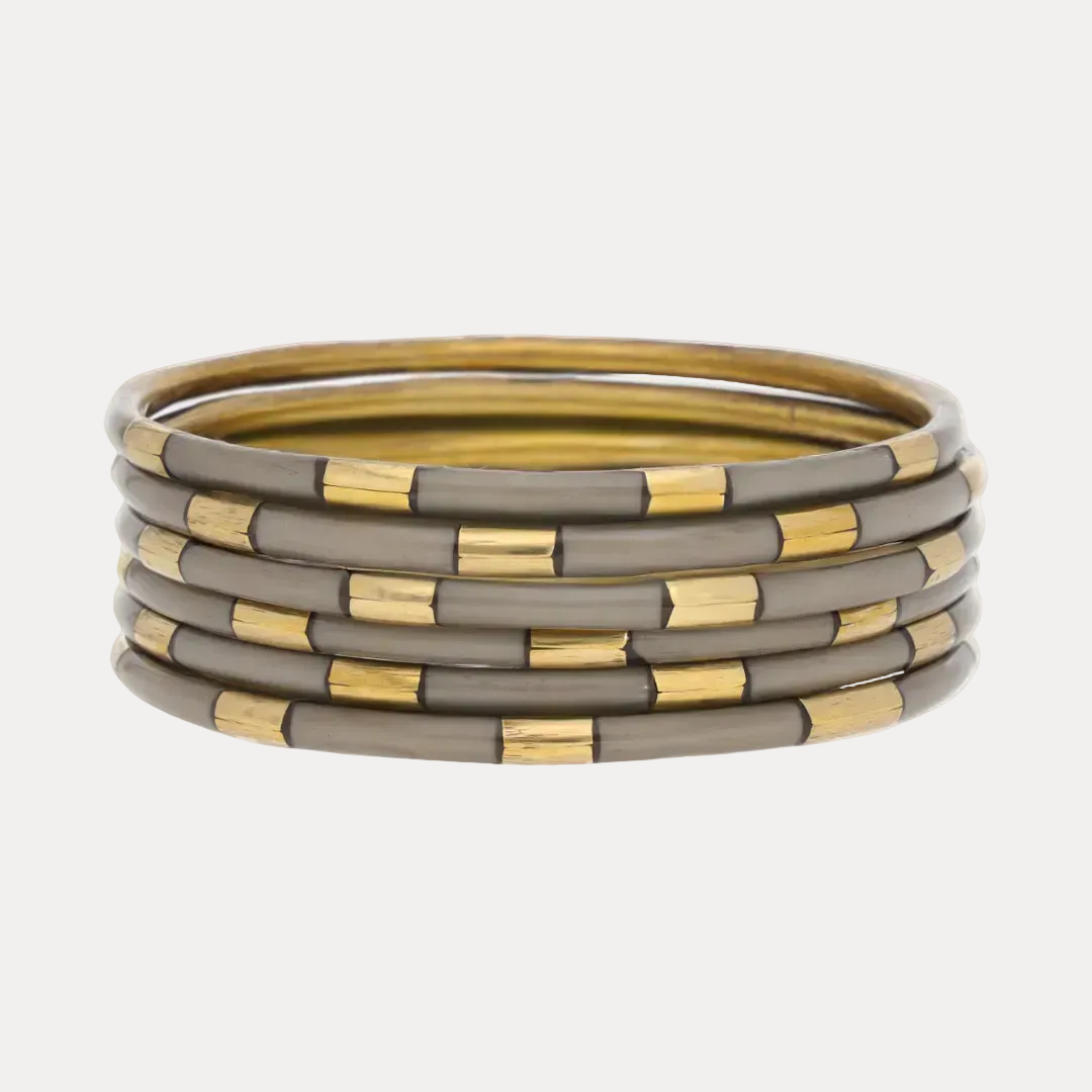 Gray Ash Veda Bangle Bracelets | BuDhaGirl