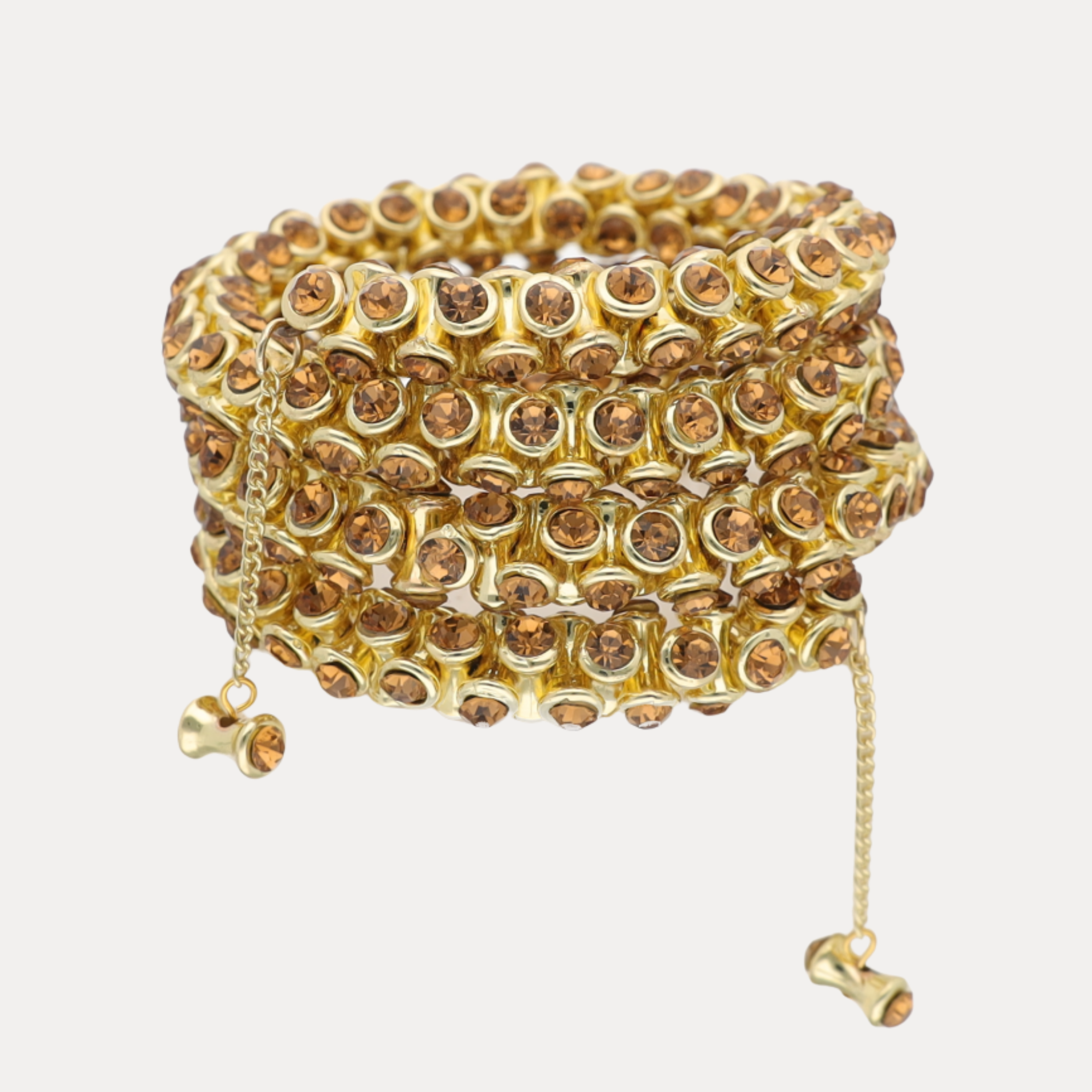 Champagne Crystal Wrap Bracelet