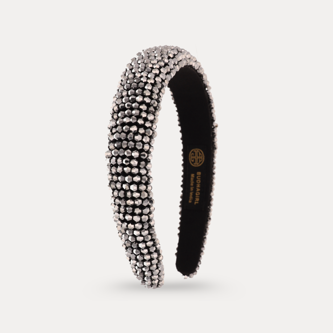 a headband with rhinestones on it