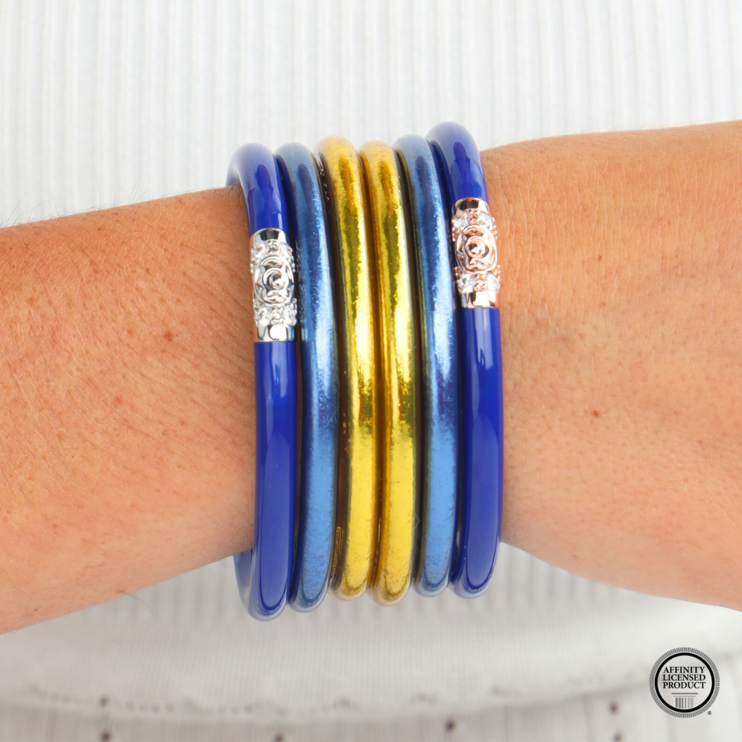 Delta Delta Delta Sorority Bangle Bracelet Stack | BuDhaGirl