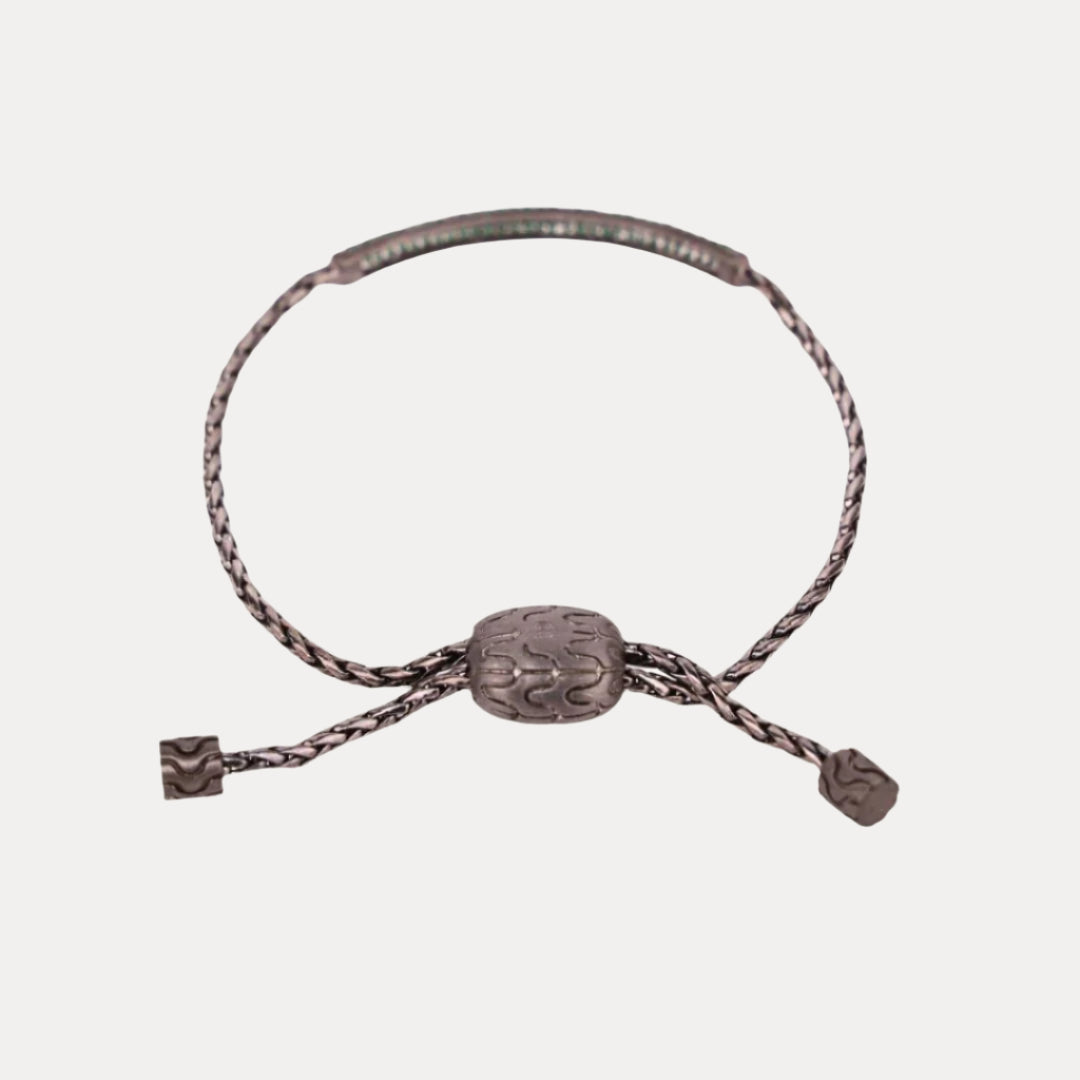 Emerald Brad Birthstone Bracelet For Men | BuDhaHomme by BuDhaGirl