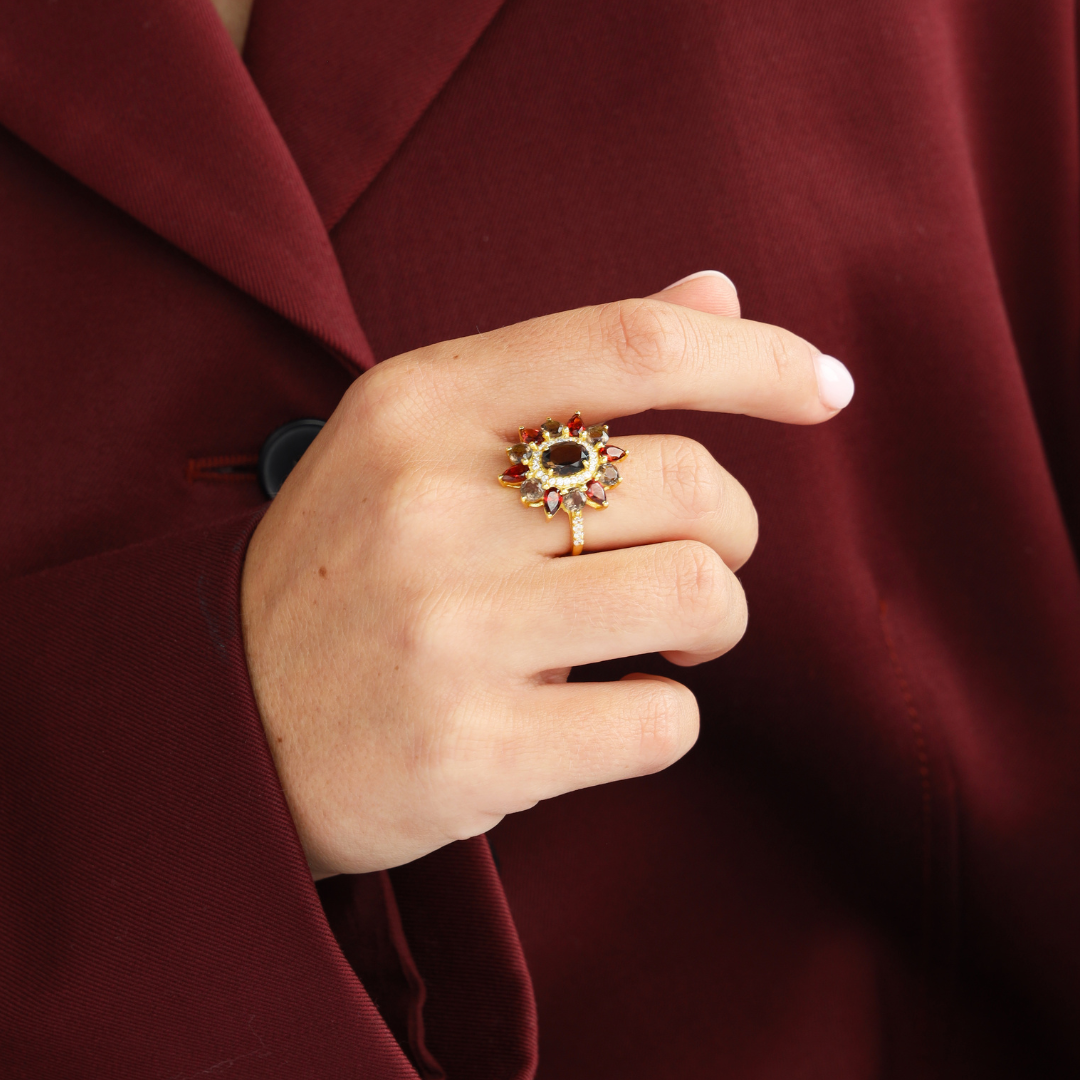 Flora Ring Merlot | BuDhaGirl