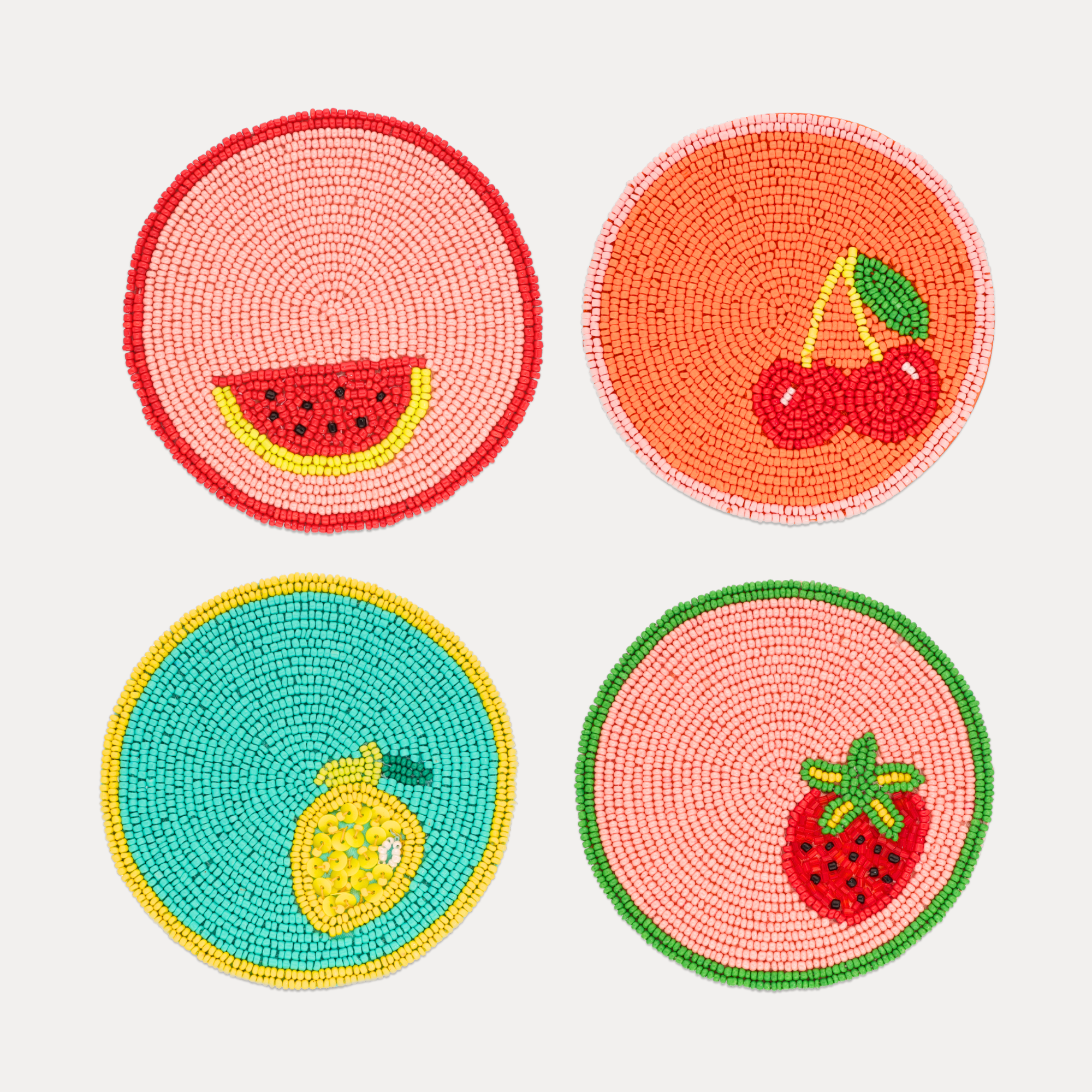 Fruit Coasters - Set of 4