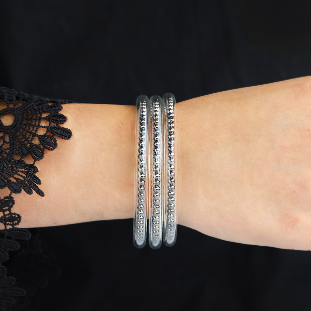 Gunmetal BIBI All Weather Bangles | BuDhaGirl