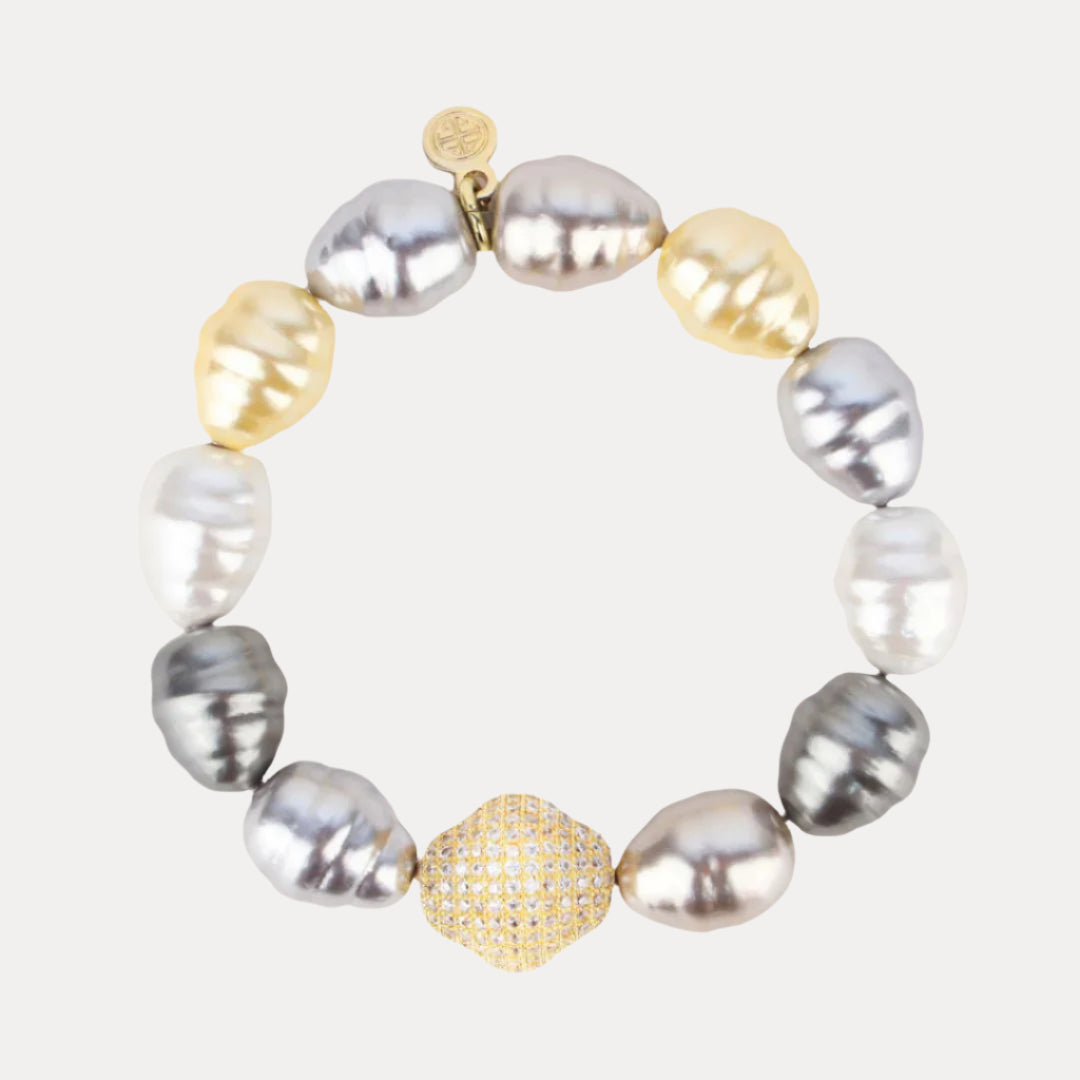 Isabel Starlight Baroque Pearl Bracelet: Celestial Elegance and Luxury