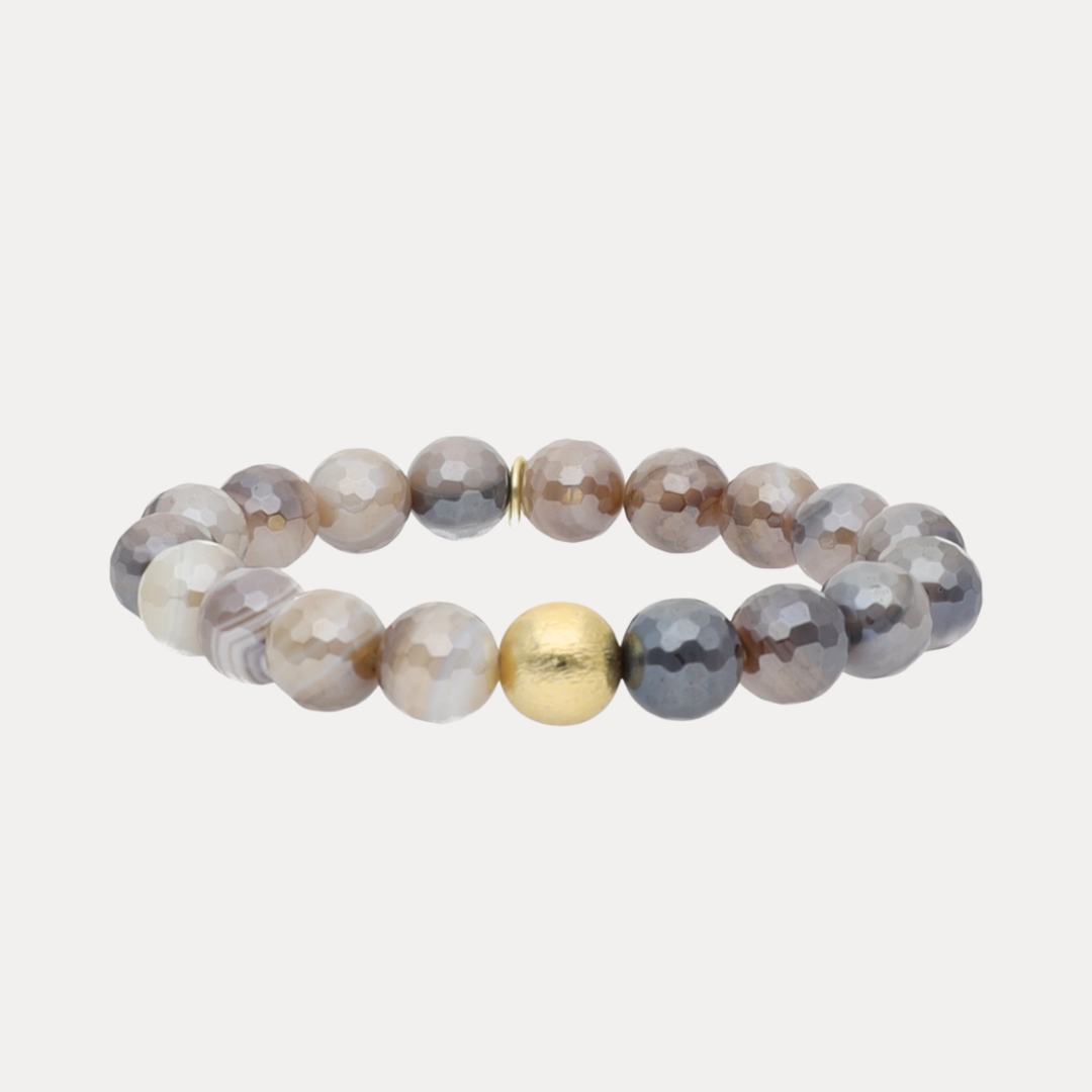 Melange Taupe Brown Bracelet | BuDhaGirl