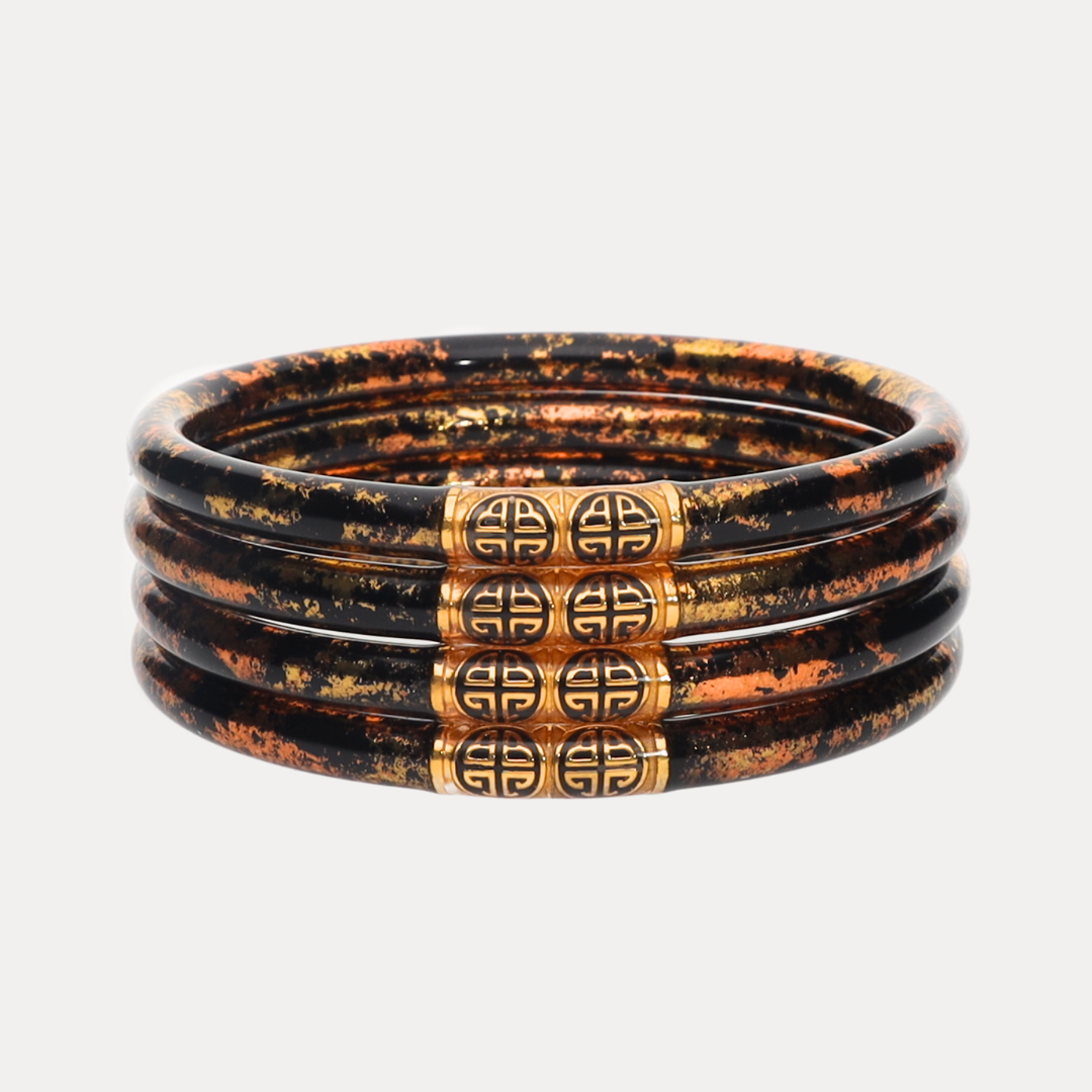 Merlot and Leopard Bangle Bundle | BuDhaGirl