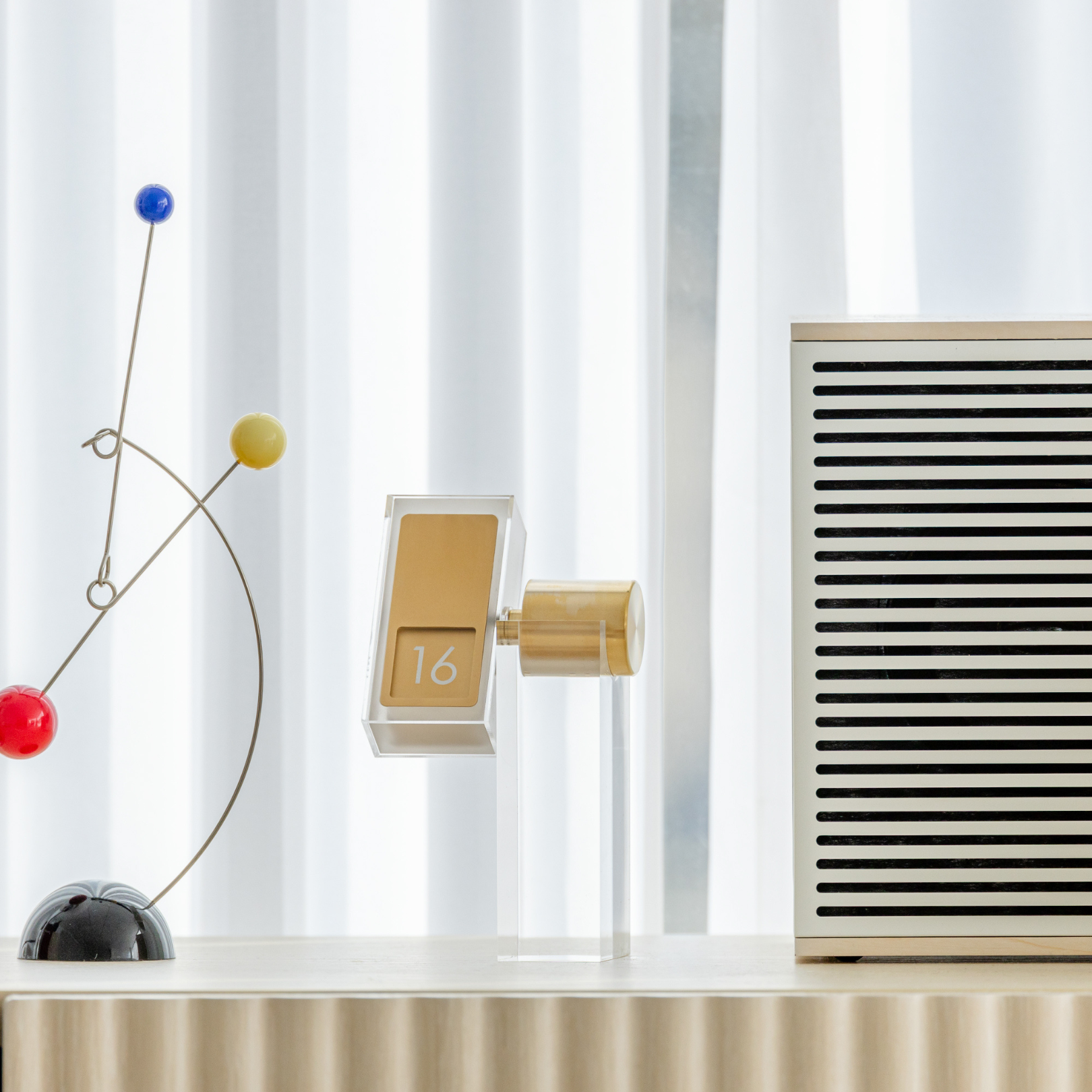 Champagne Gnomon Perpetual Flip Calendar | Luxury Analog Desk Decor | BuDhaGirl