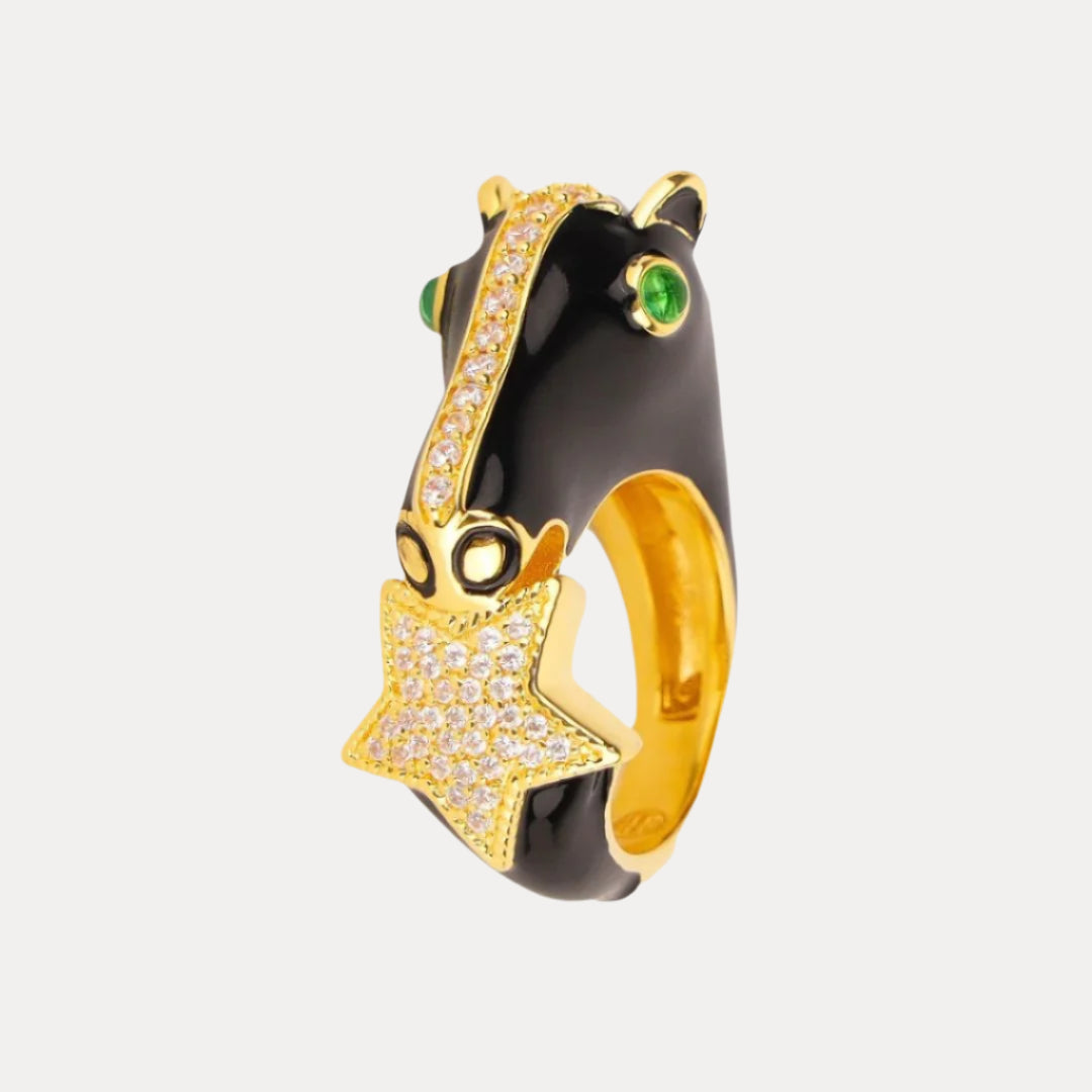 Black Stallion Ring for Women | BuDhaGirl