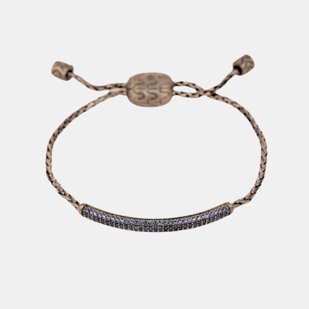 Tanzanite Brad Birthstone Bracelet For Men | BuDhaHomme by BuDhaGirl