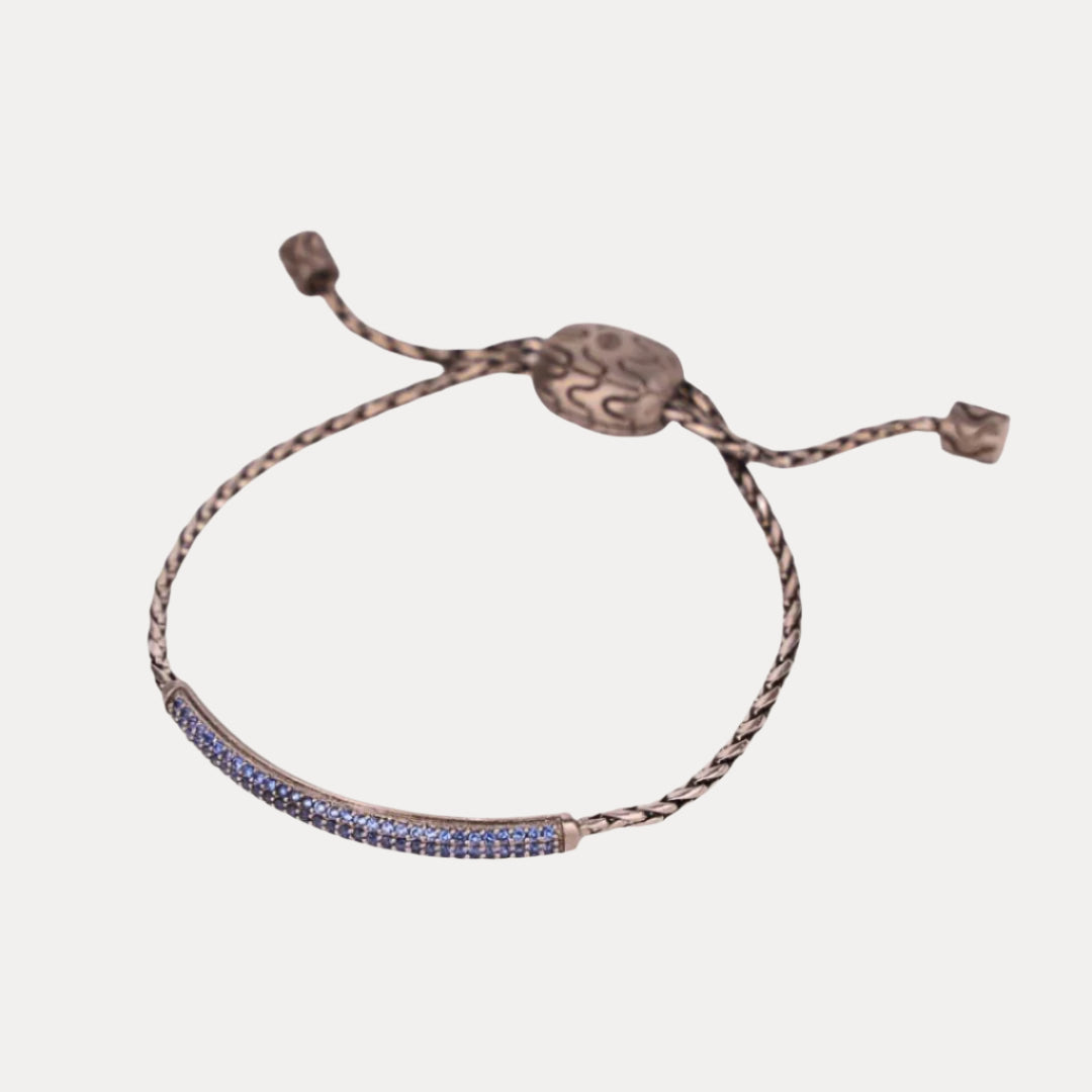 Tanzanite Brad Birthstone Bracelet For Men | BuDhaHomme by BuDhaGirl