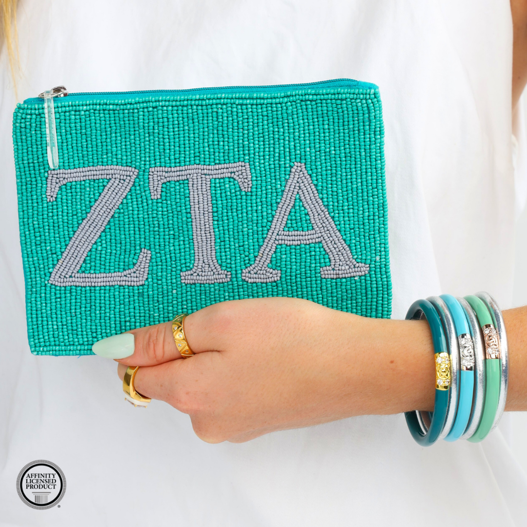Zeta Tau Alpha Sorority Bangle Bracelet Stack | BuDhaGirl