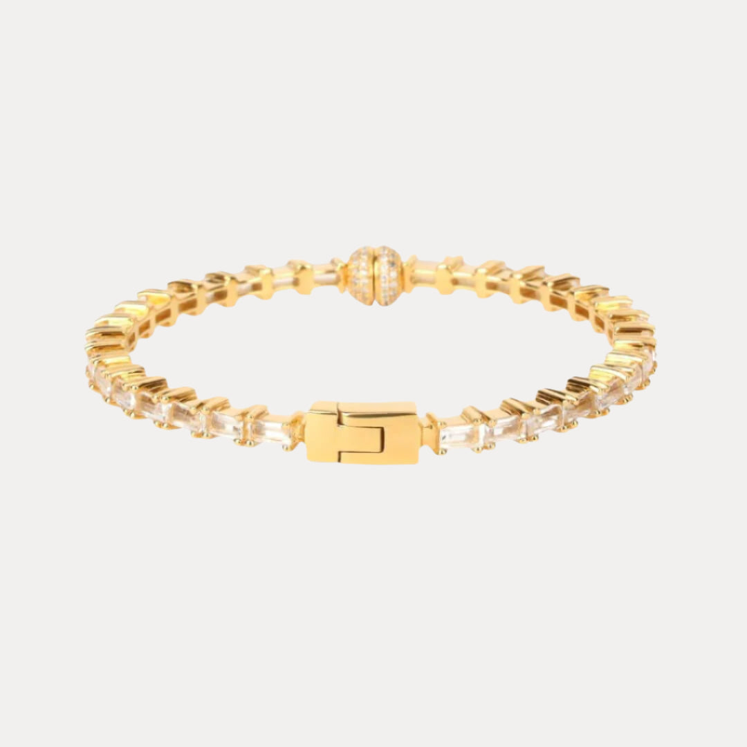 Clear Baguette Crystals Aurora Bracelet | BuDhaGirl