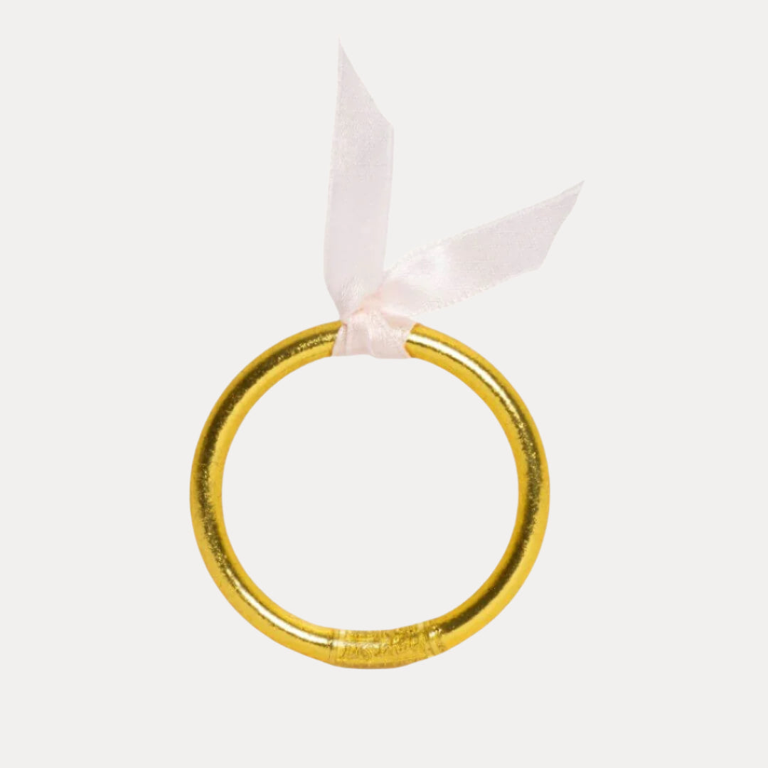 Gold Baby Bangle Bracelet | Infant Jewelry | BuDhaGirl