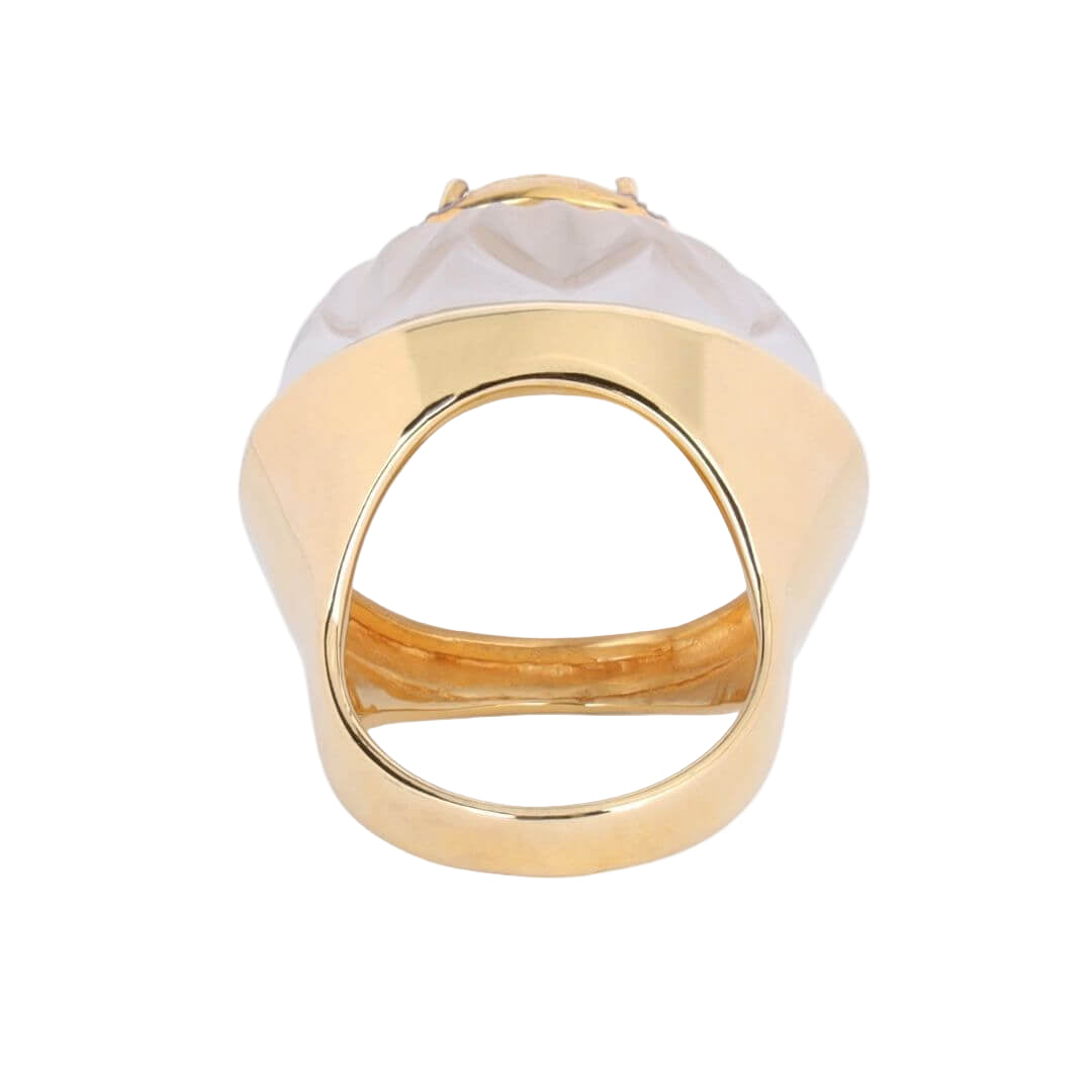 Smoky Quartz Cabochon Diva Ring | BuDhaGirl