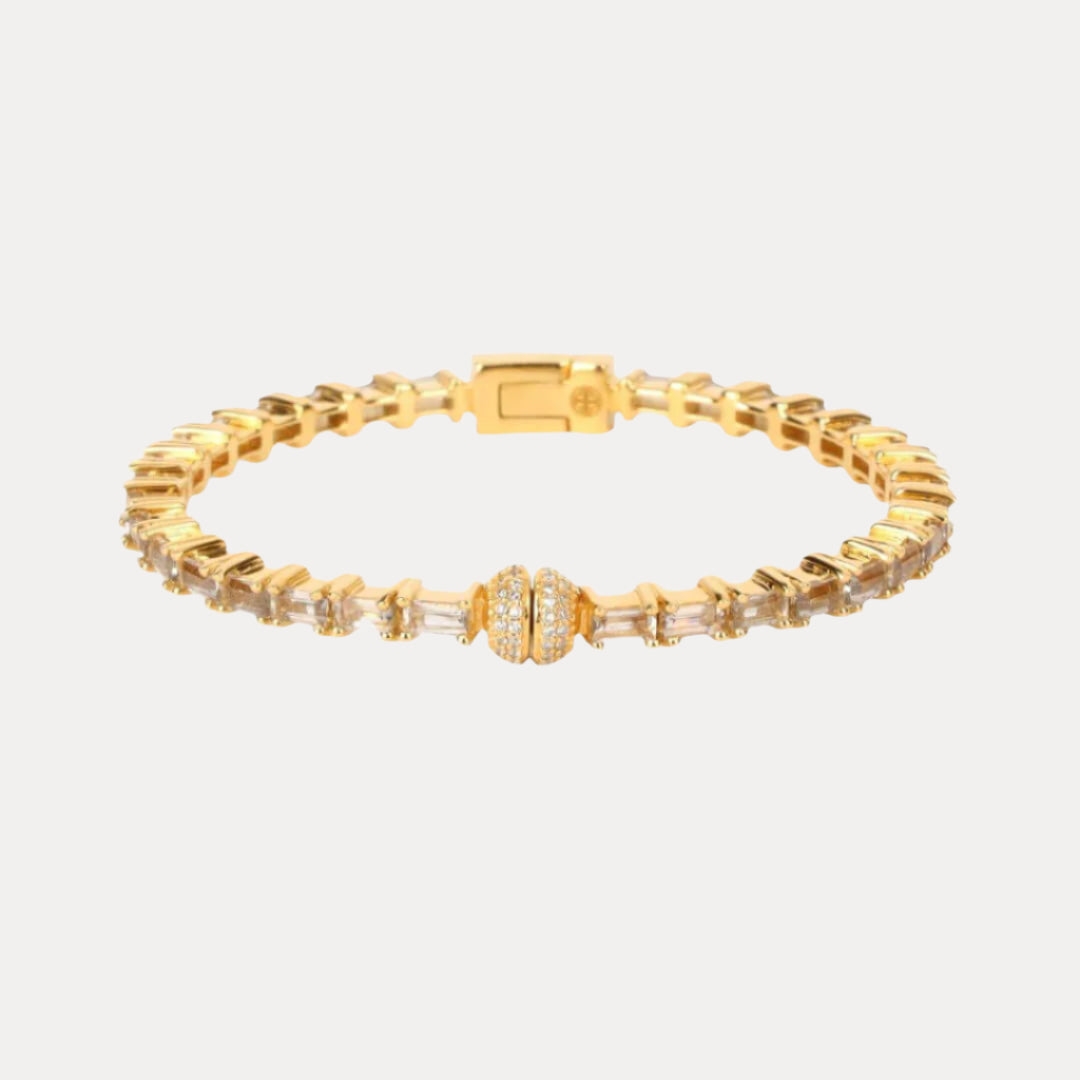 Smoke Baguette Crystals Aurora Bracelet | BuDhaGirl