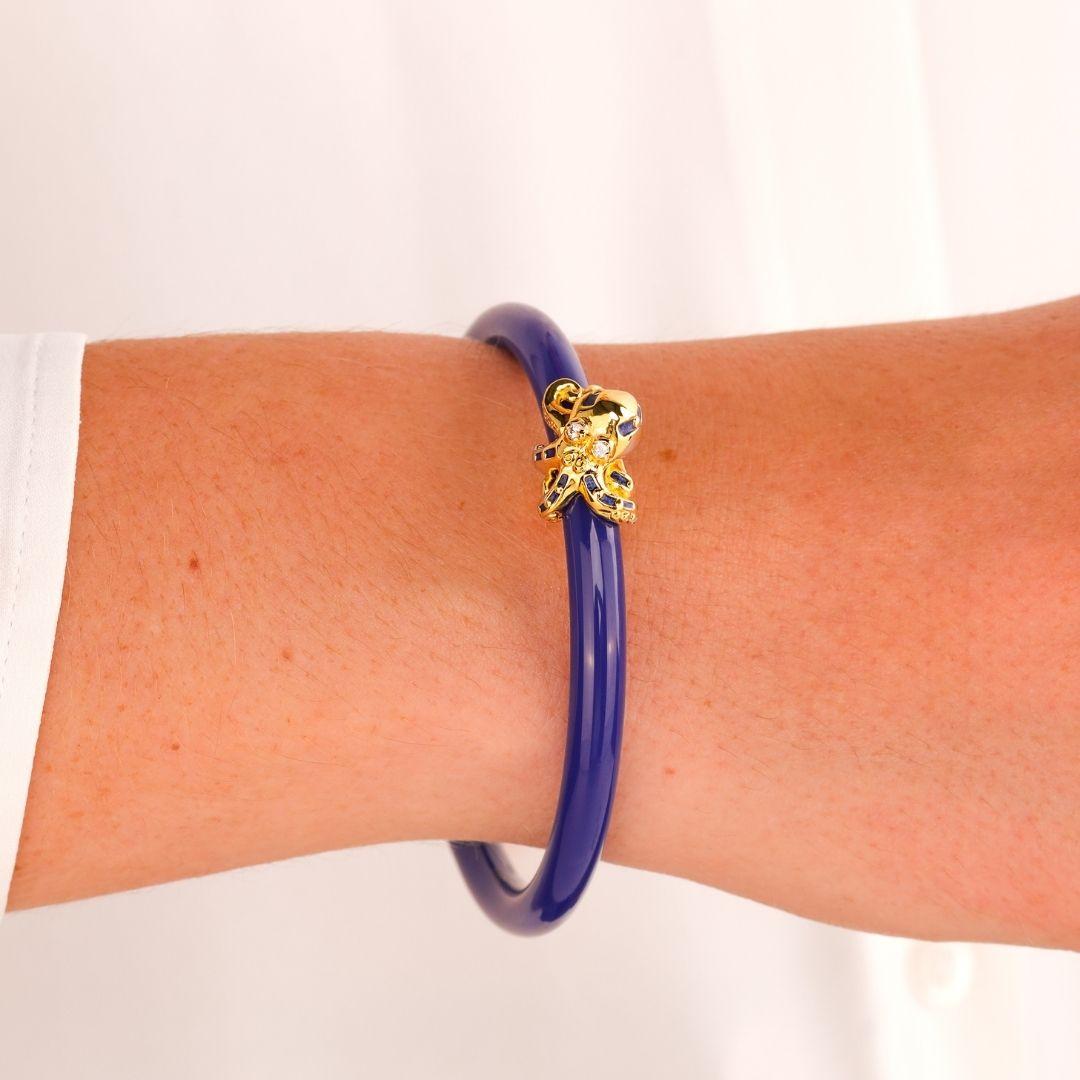 Fauna Octopus All Weather Bangle® (AWB®) - Lapis