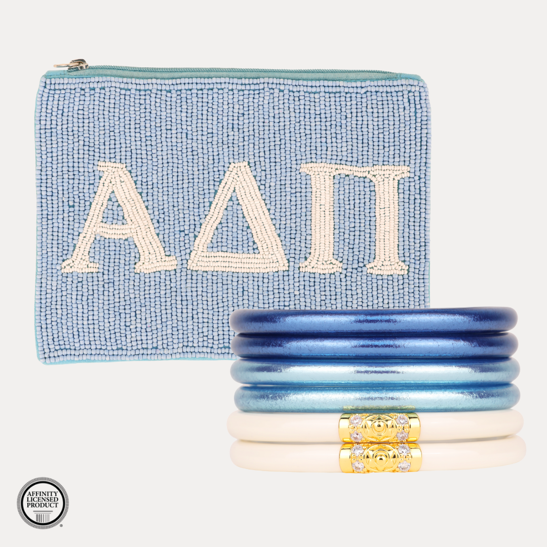 Alpha Delta Pi Sorority Bangle Bracelet Stack | BuDhaGirl