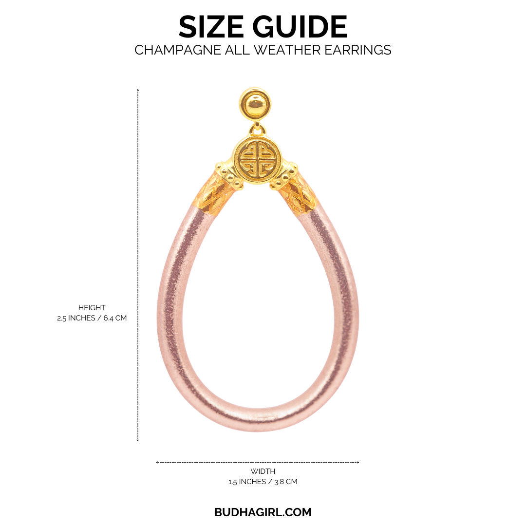 a pink and gold earrings