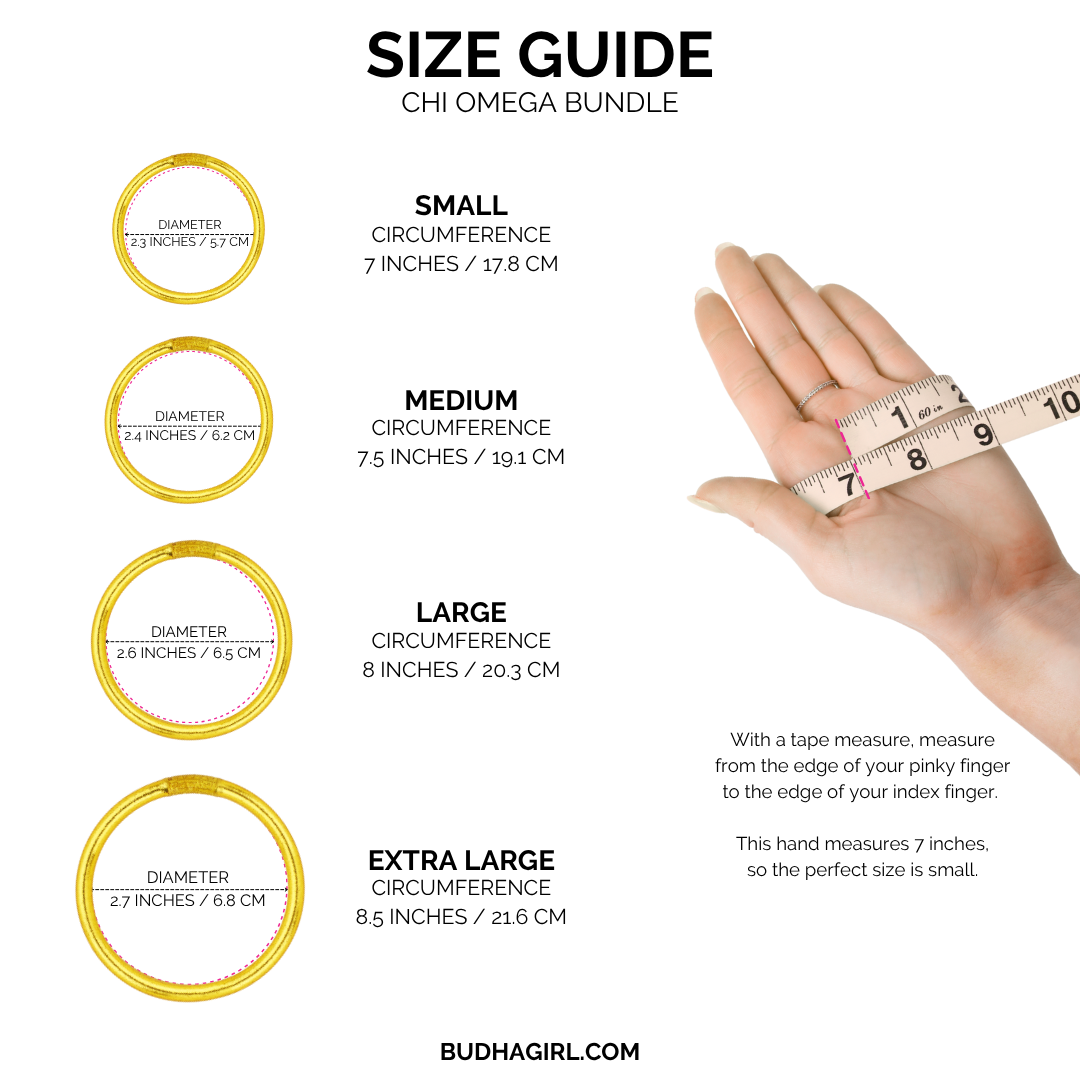 Chi Omega Bangle Stack | BuDhaGirl