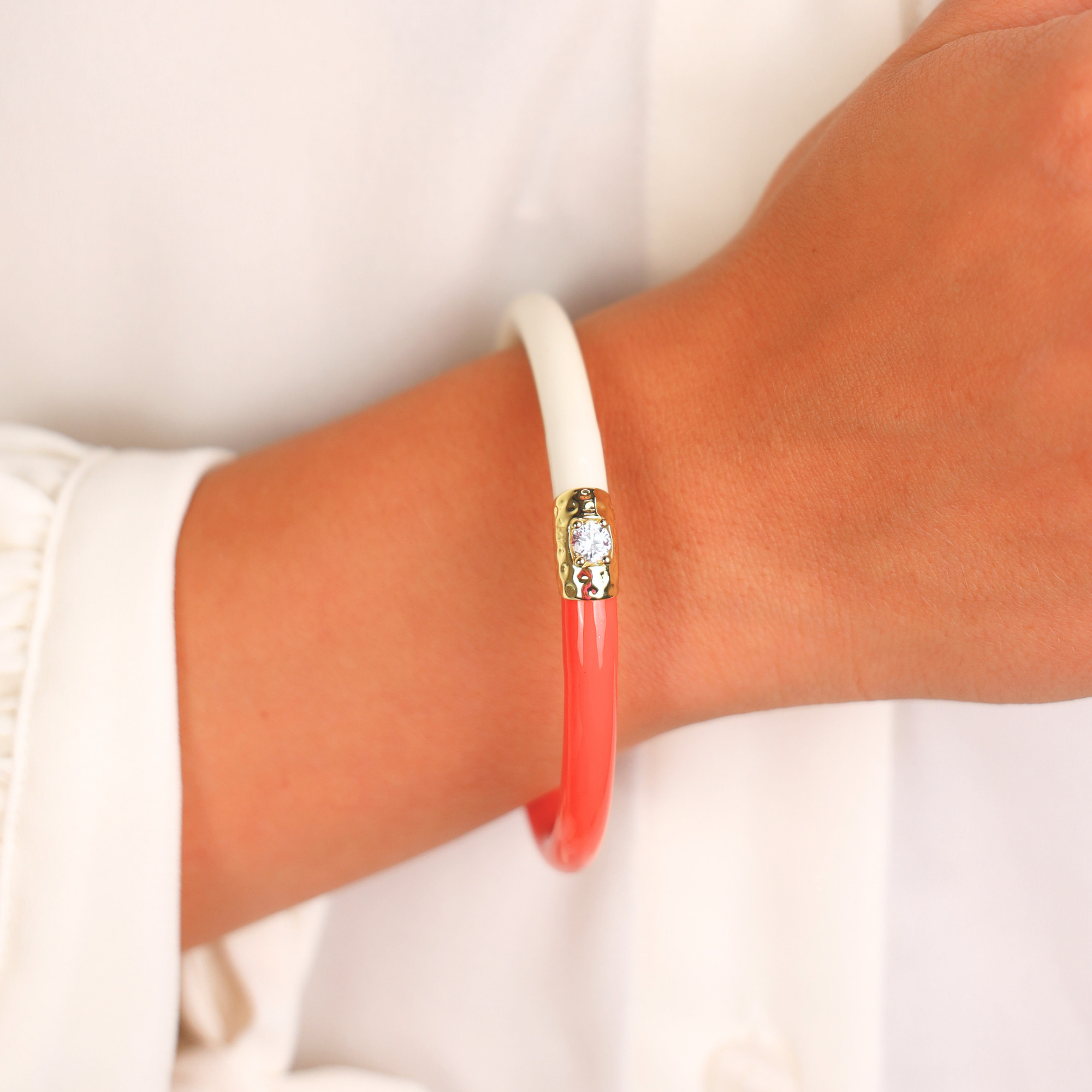Coral/Ivory Single Yin & Yang AWB®