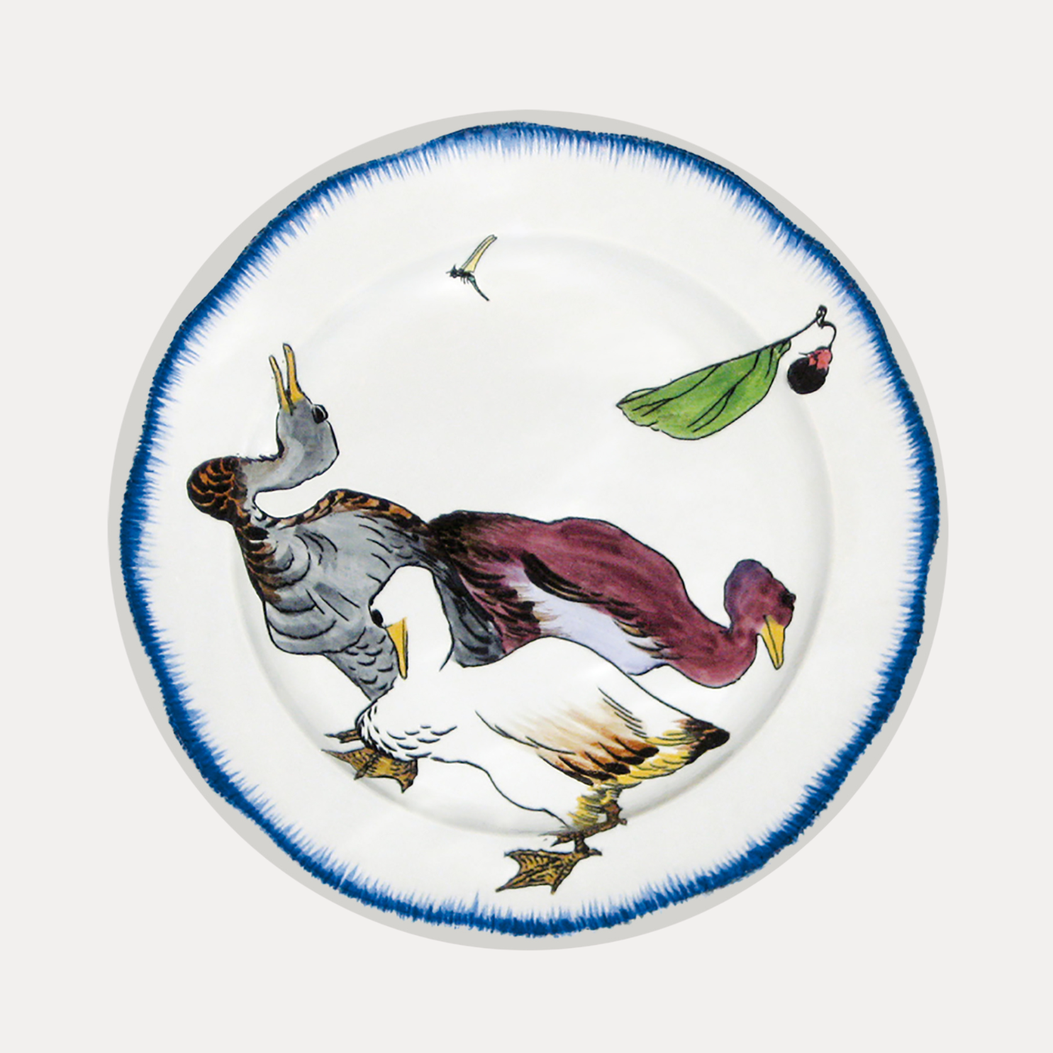 Au Bain Marie The Birds Tin Plates | Nature Tableware | BuDhaGirl