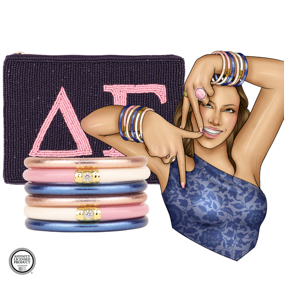 Delta Gamma Sorority Bangle Bracelet Stack | BuDhaGirl