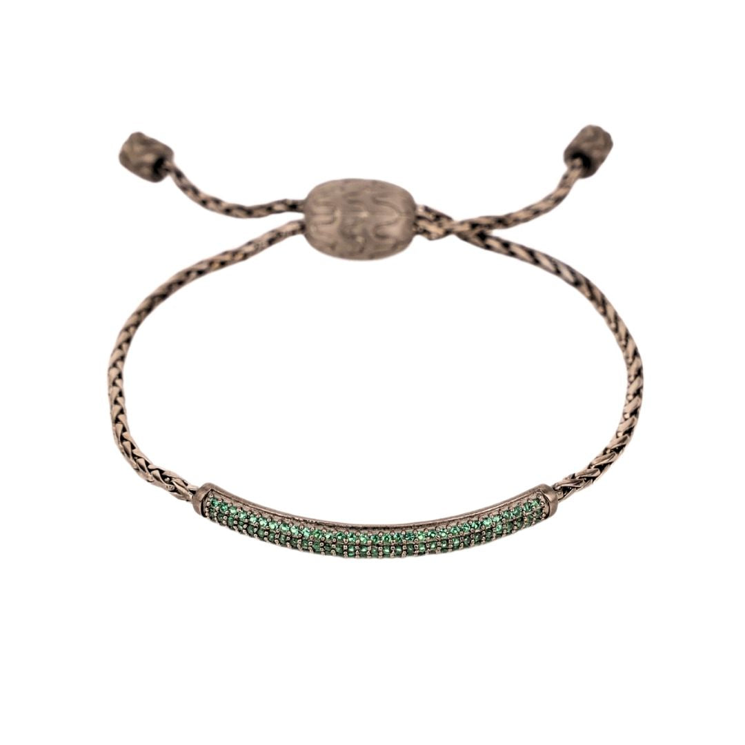  Emerald Brad Birthstone Bracelet For Men | BuDhaHomme by BuDhaGirl