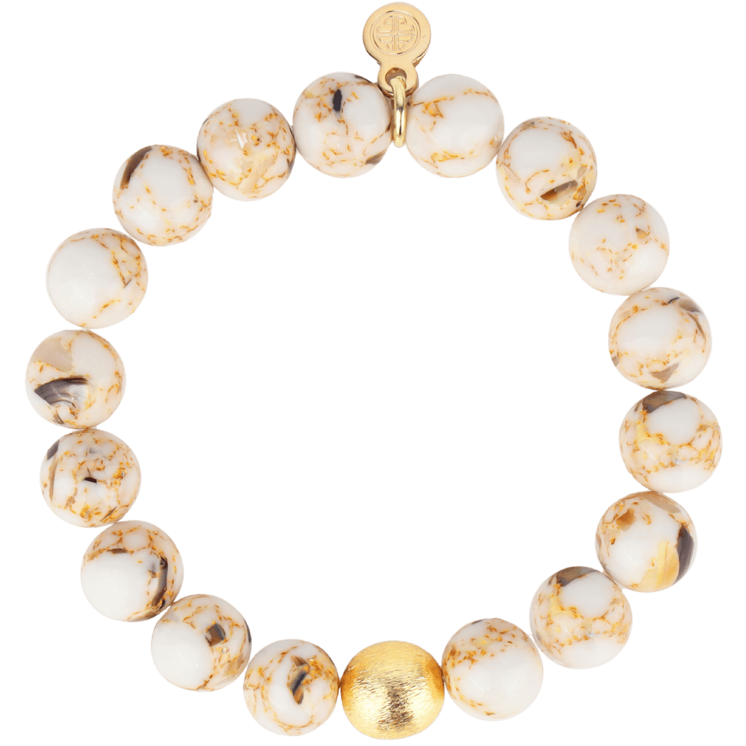 Etoile Marble Beaded Bracelet for Women | BuDhaGirl