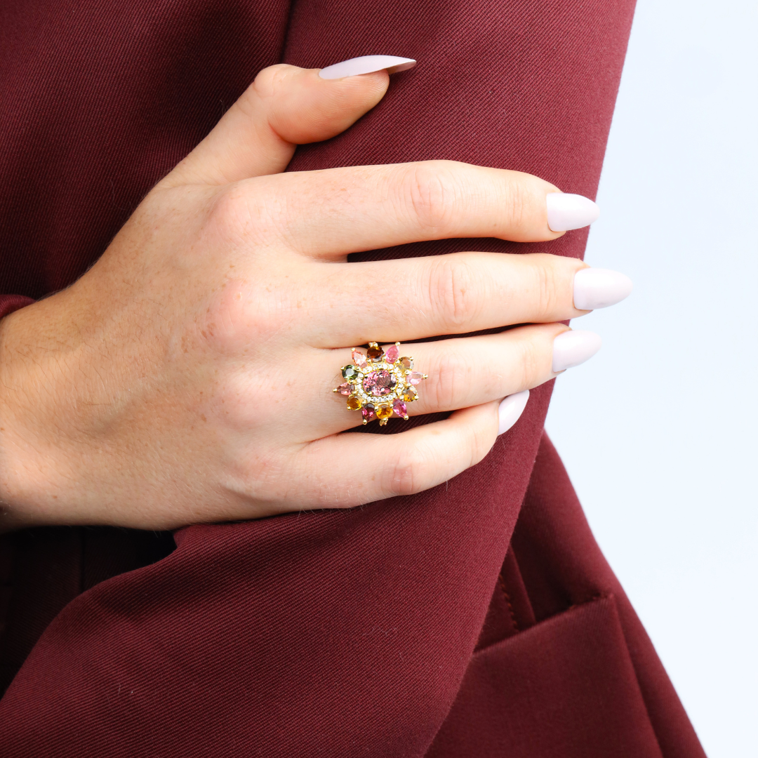 Amethyst Flora Ring | BuDhaGirl