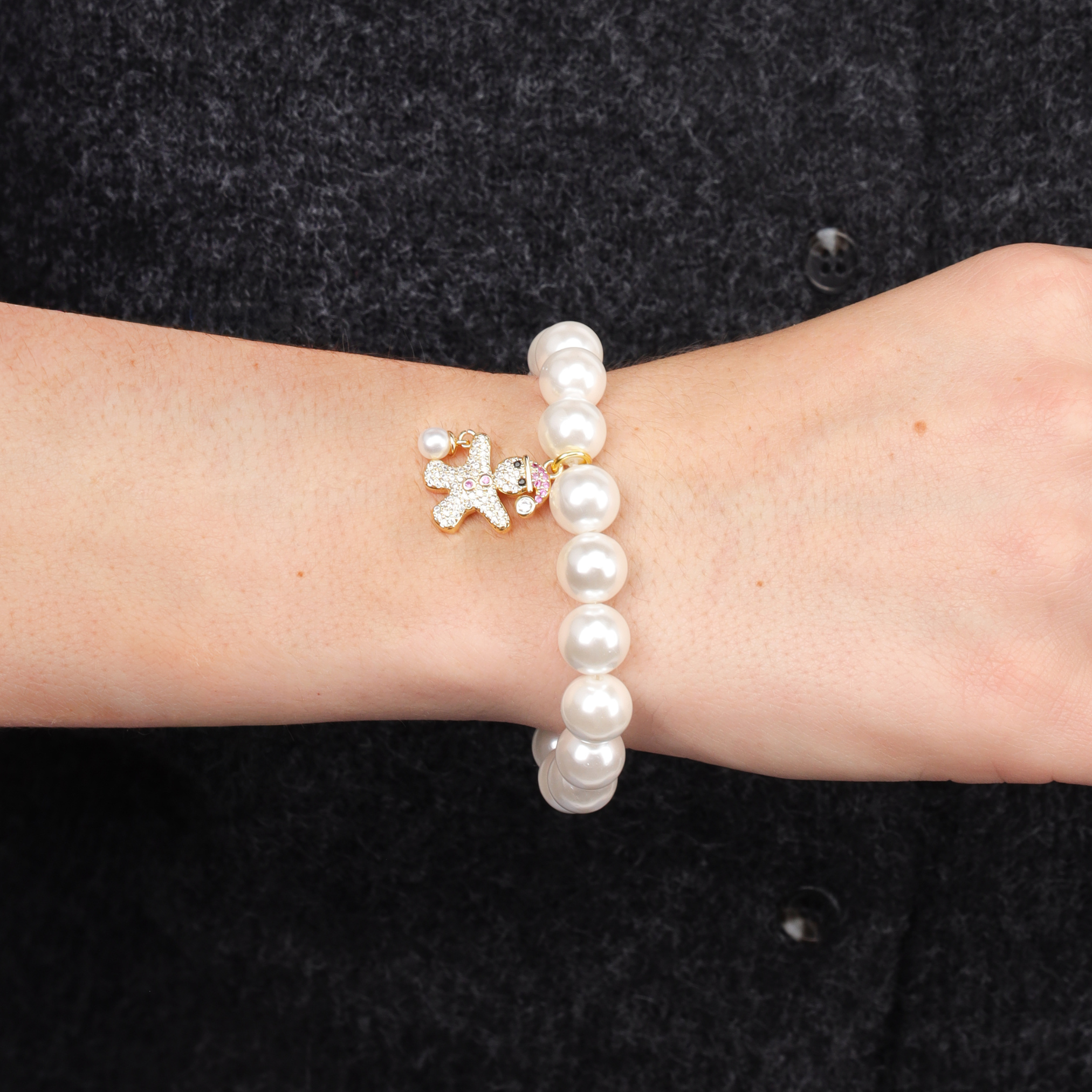 Gingerbread Pearl Bracelet | Holiday Jewelry | BuDhaGirl