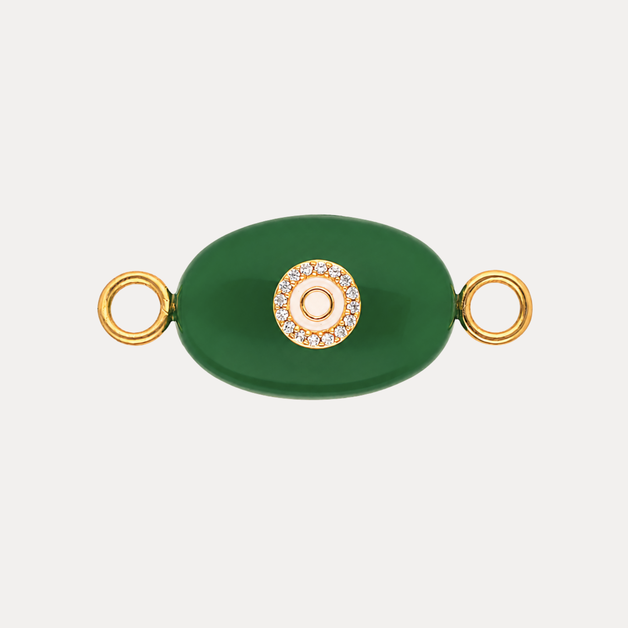 Green Onyx Eye Charm