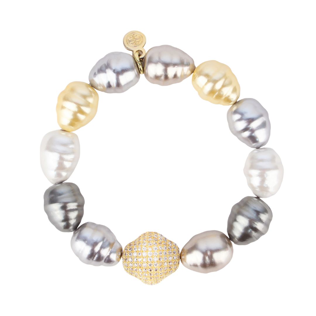 Isabel Multi Baroque Pearl Bracelet | BuDhaGirl