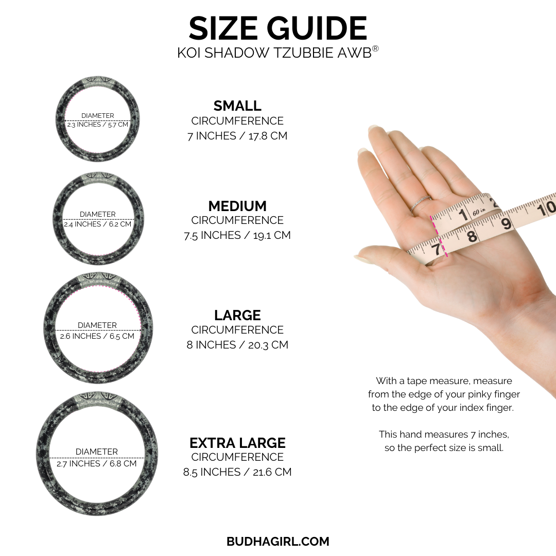 KOI Shadow Tzubbie Size Chart | BuDhaGirl
