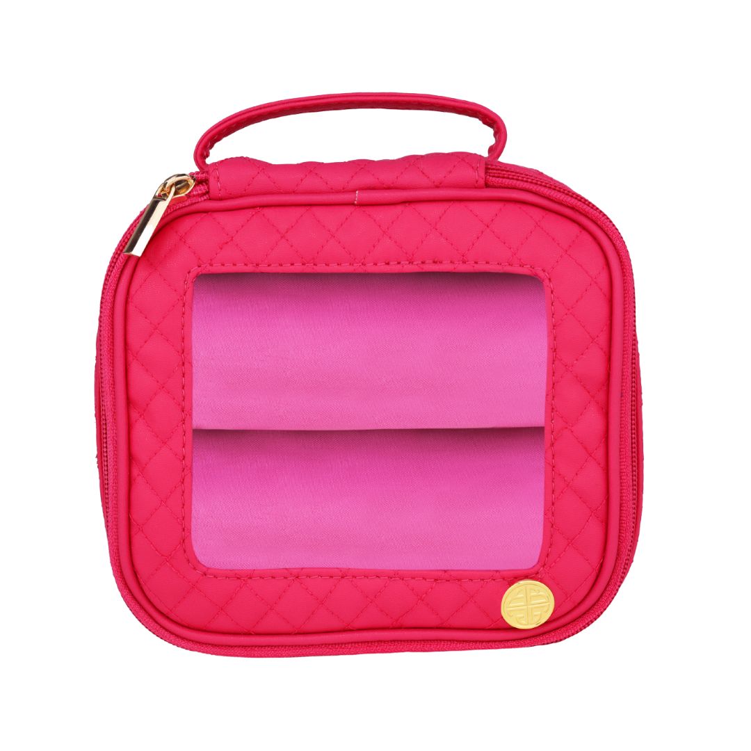 Large Pink Travel Storage Case For Bangle Bracelets | BuDhaGirl