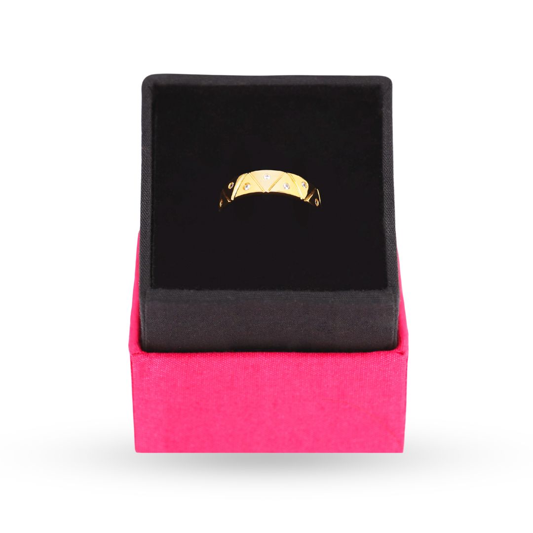 22kt Gold Plated Brass "Light" Serenity Ring for Women | BuDhaGirl