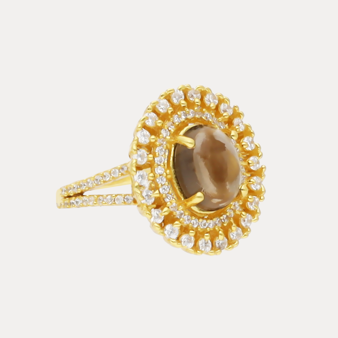 Madonna Ring Smokey Quartz | BuDhaGirl