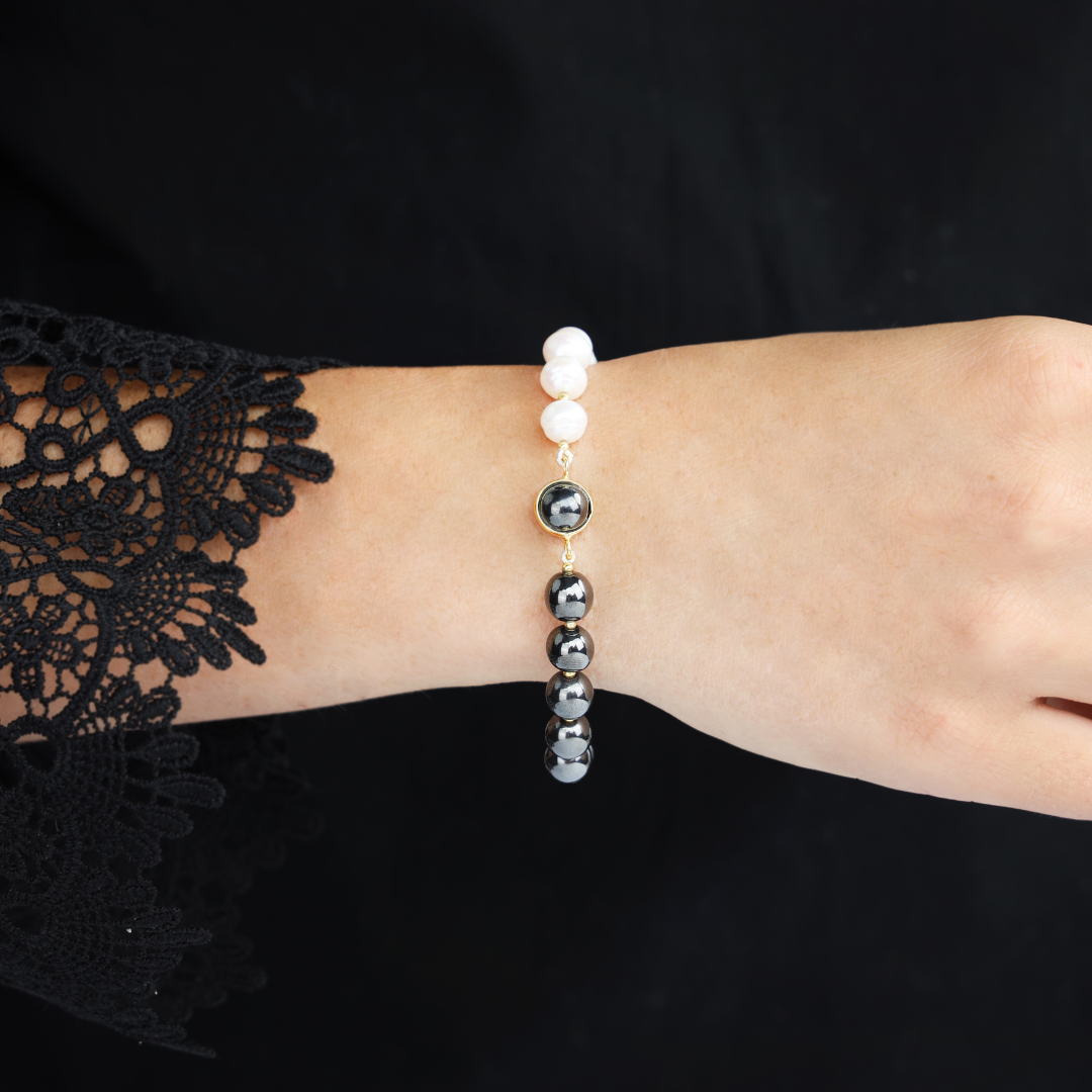 Hematite Margarite Bracelet | BuDhaGirl