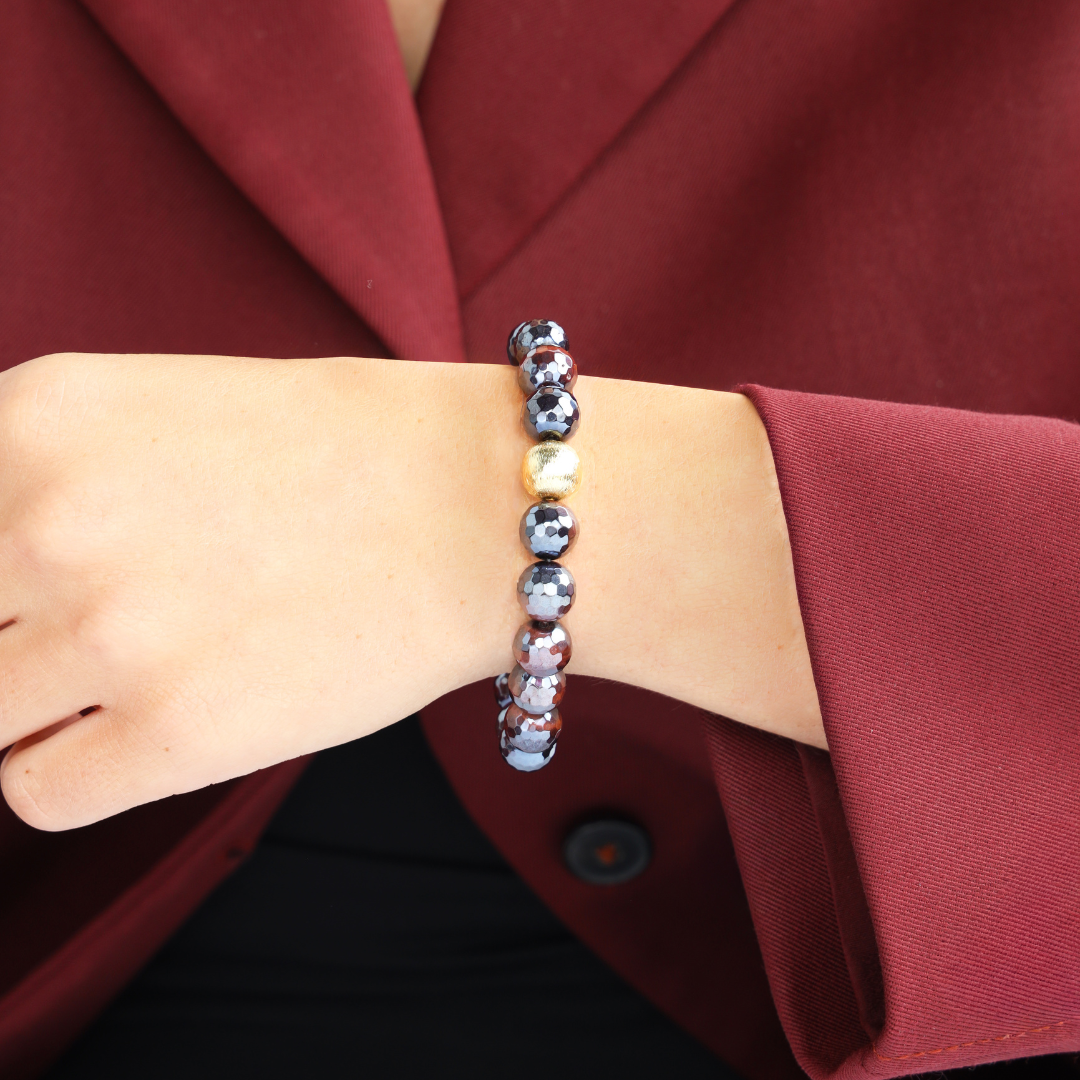 Melange Red Tiger Eye Bracelet | BuDhaGirl