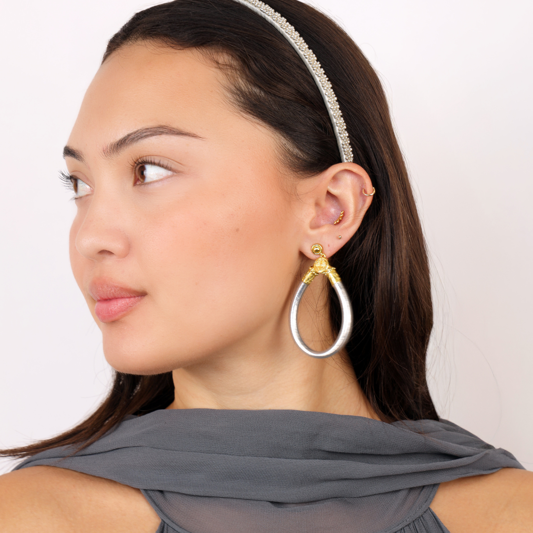 a woman looking to the side