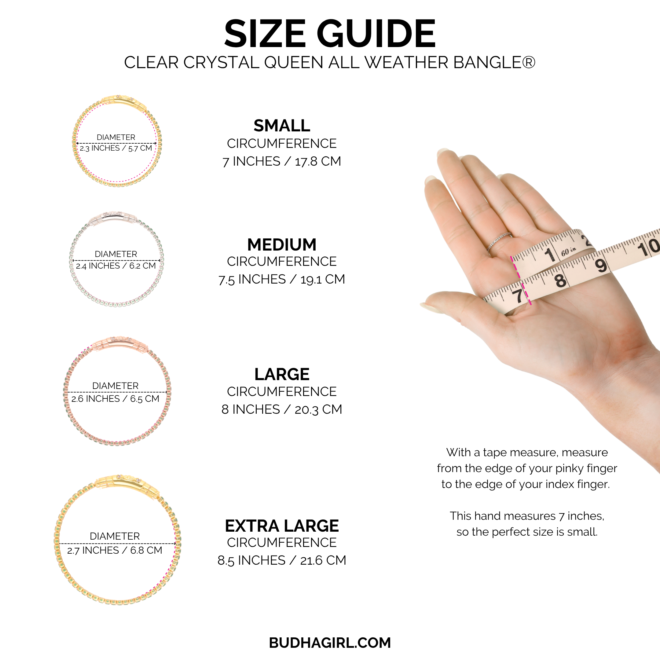 Queen All Weather Bangles® (AWB®) - Clear Crystal