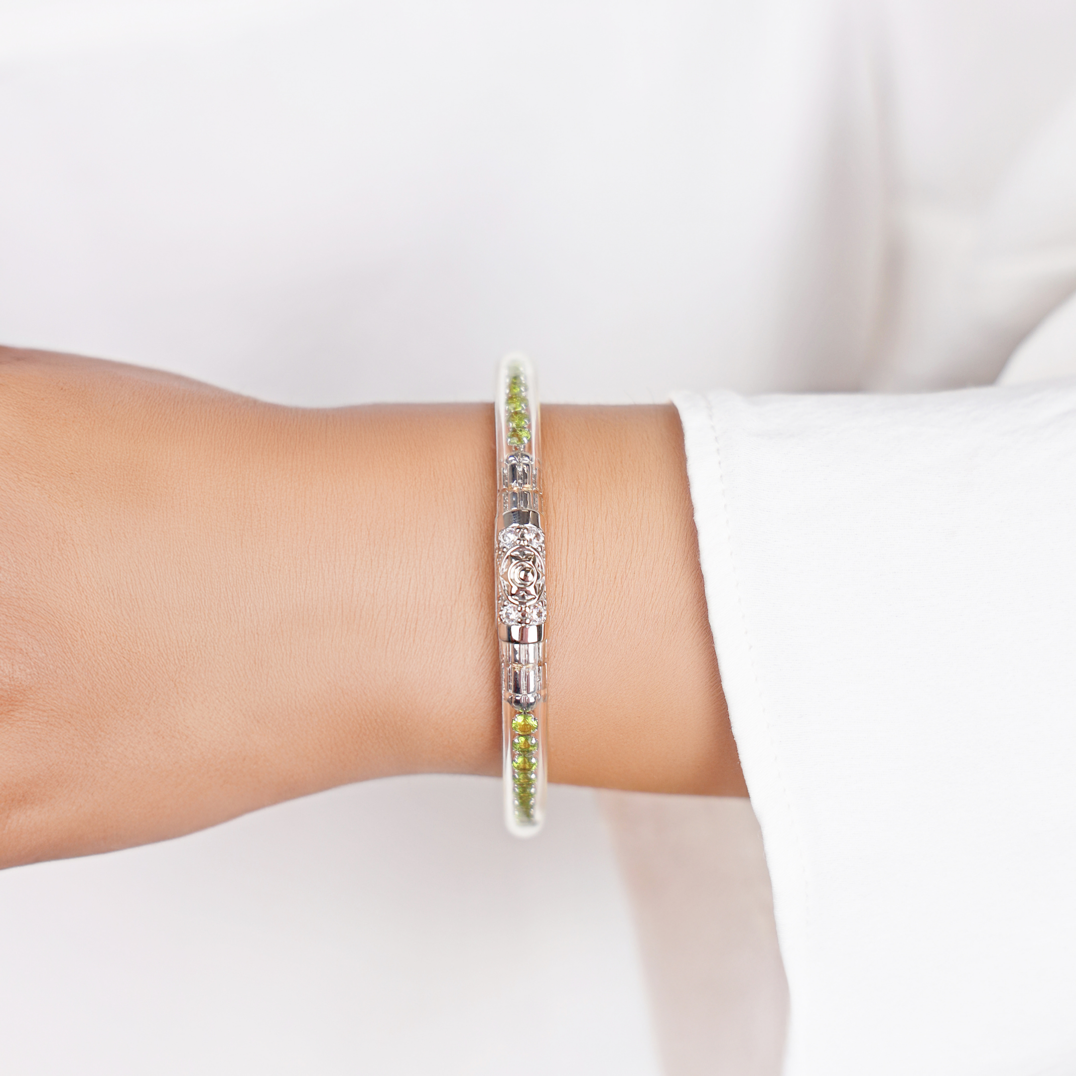 Queen All Weather Bangles® (AWB®) - Peridot