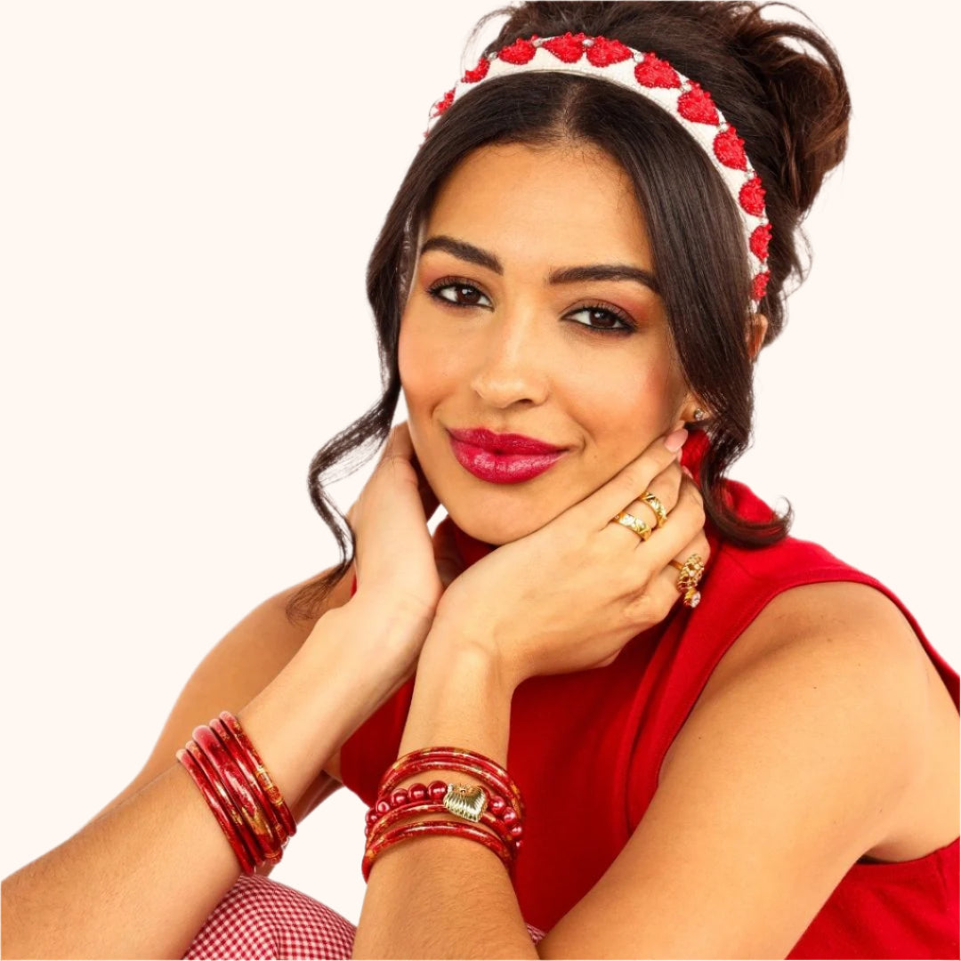 Rouge Coeur Beaded Bracelet