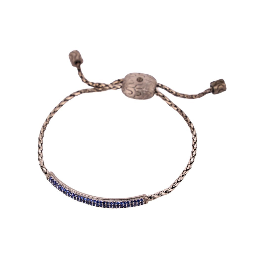 Sapphire Brad Birthstone Bracelet For Men | BuDhaHomme by BuDhaGirl