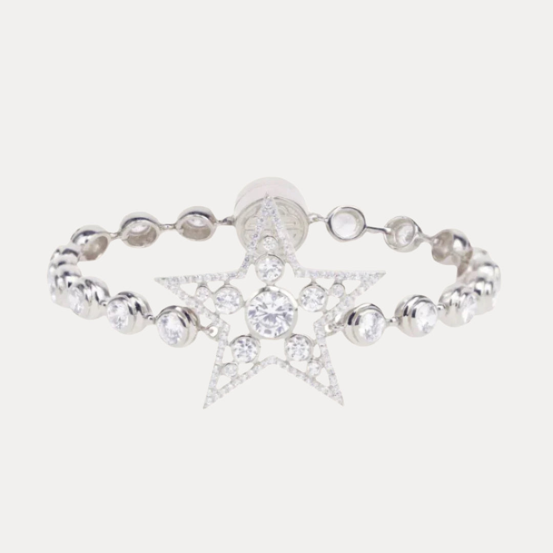 Silver/White Star Bracelet for Women | BuDhaGirl
