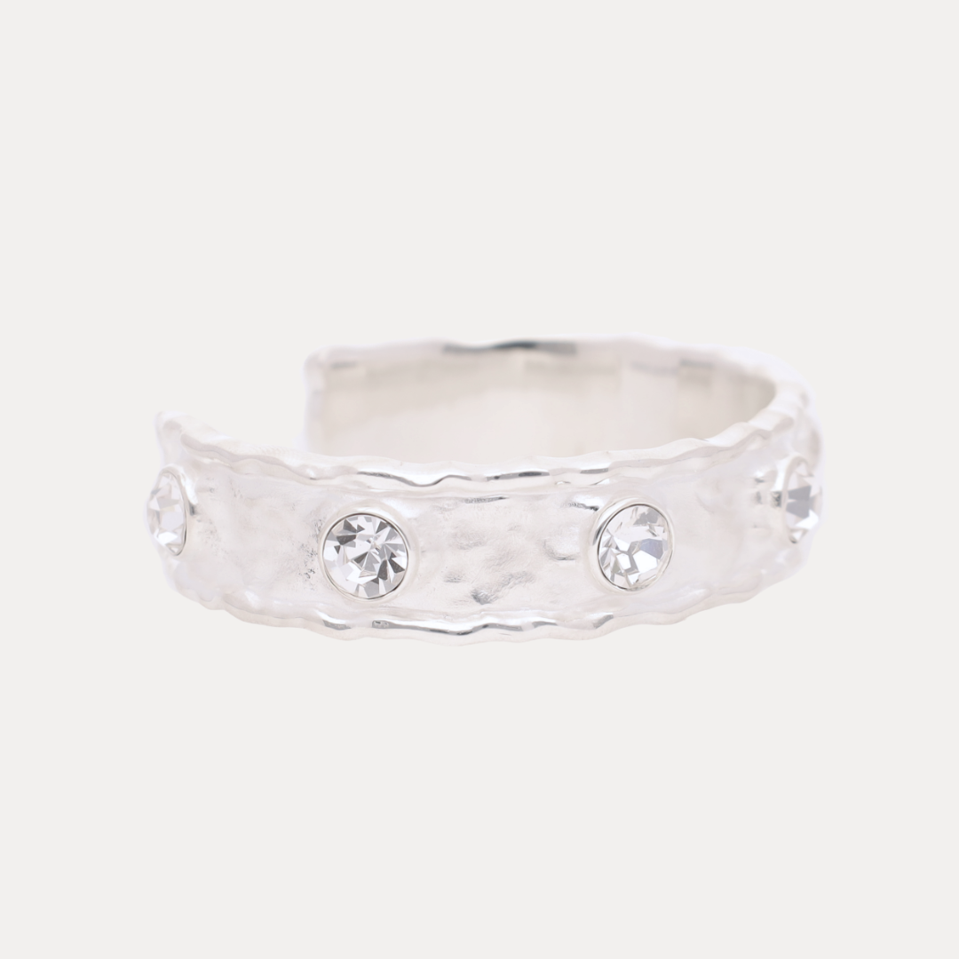 Silver Seven Crystal Cuff | BuDhaGirl