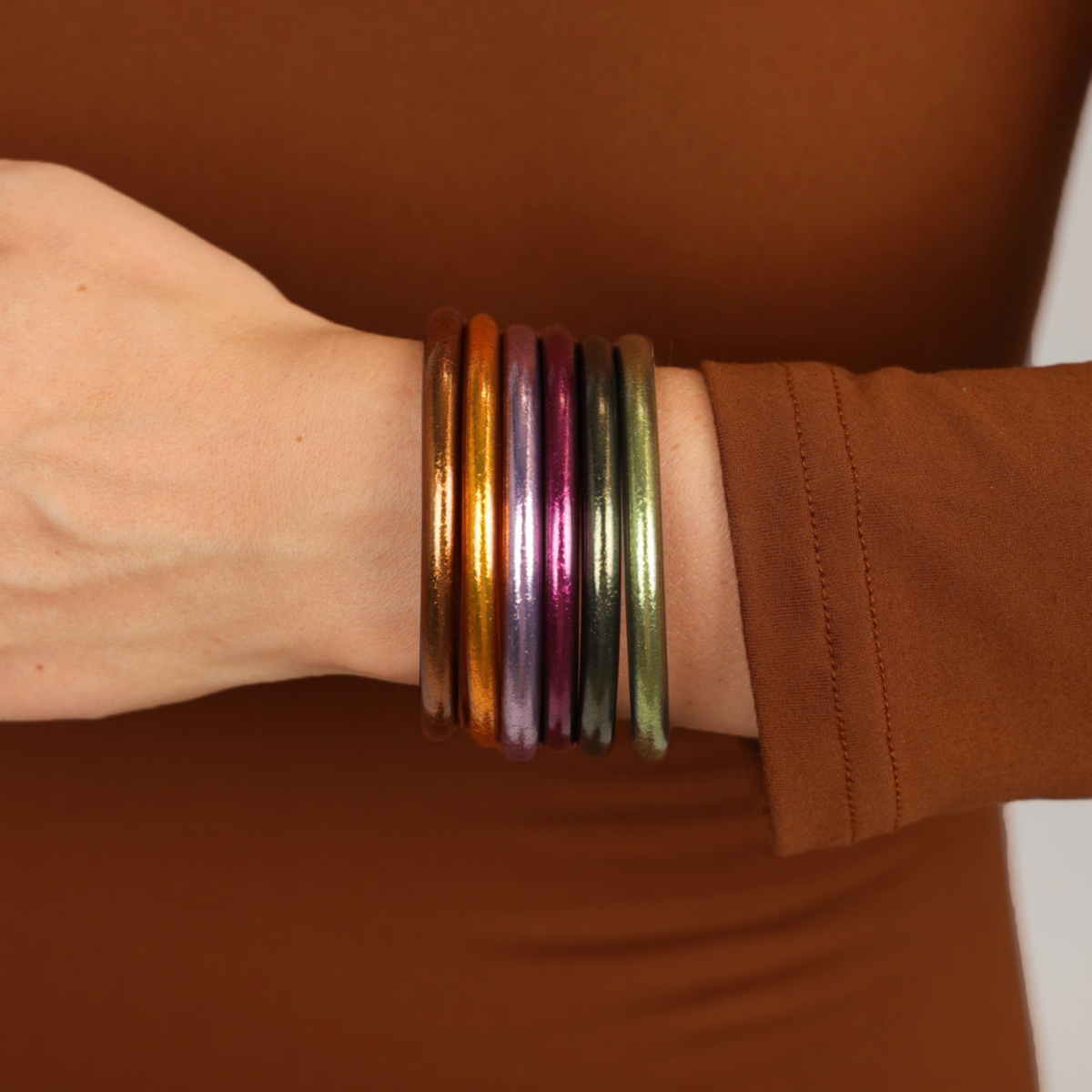 a person wearing bracelets